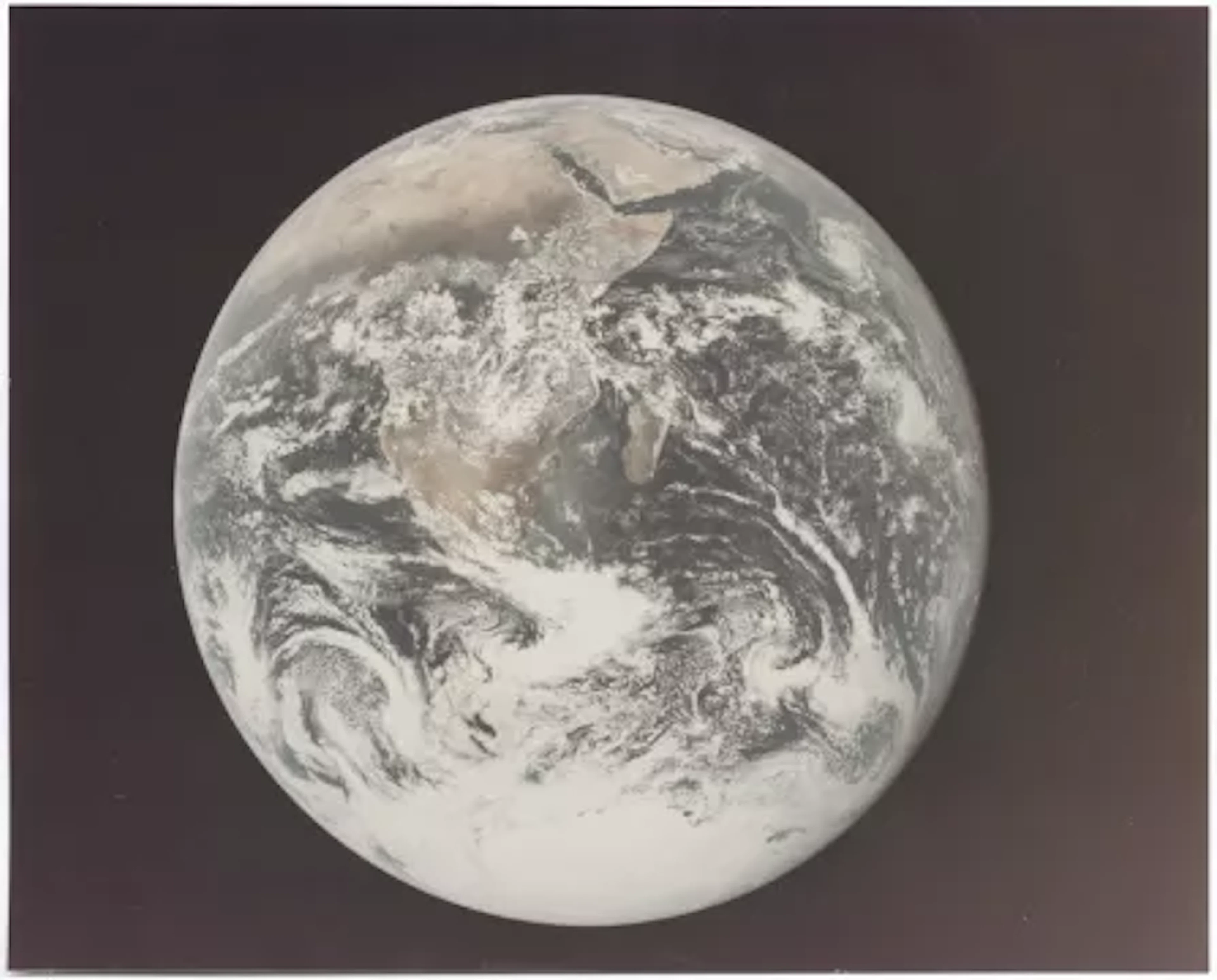[Apollo 17] THE BLUE MARBLE: FIRST FULL-DISK PHOTOGRAPH OF PLANET
