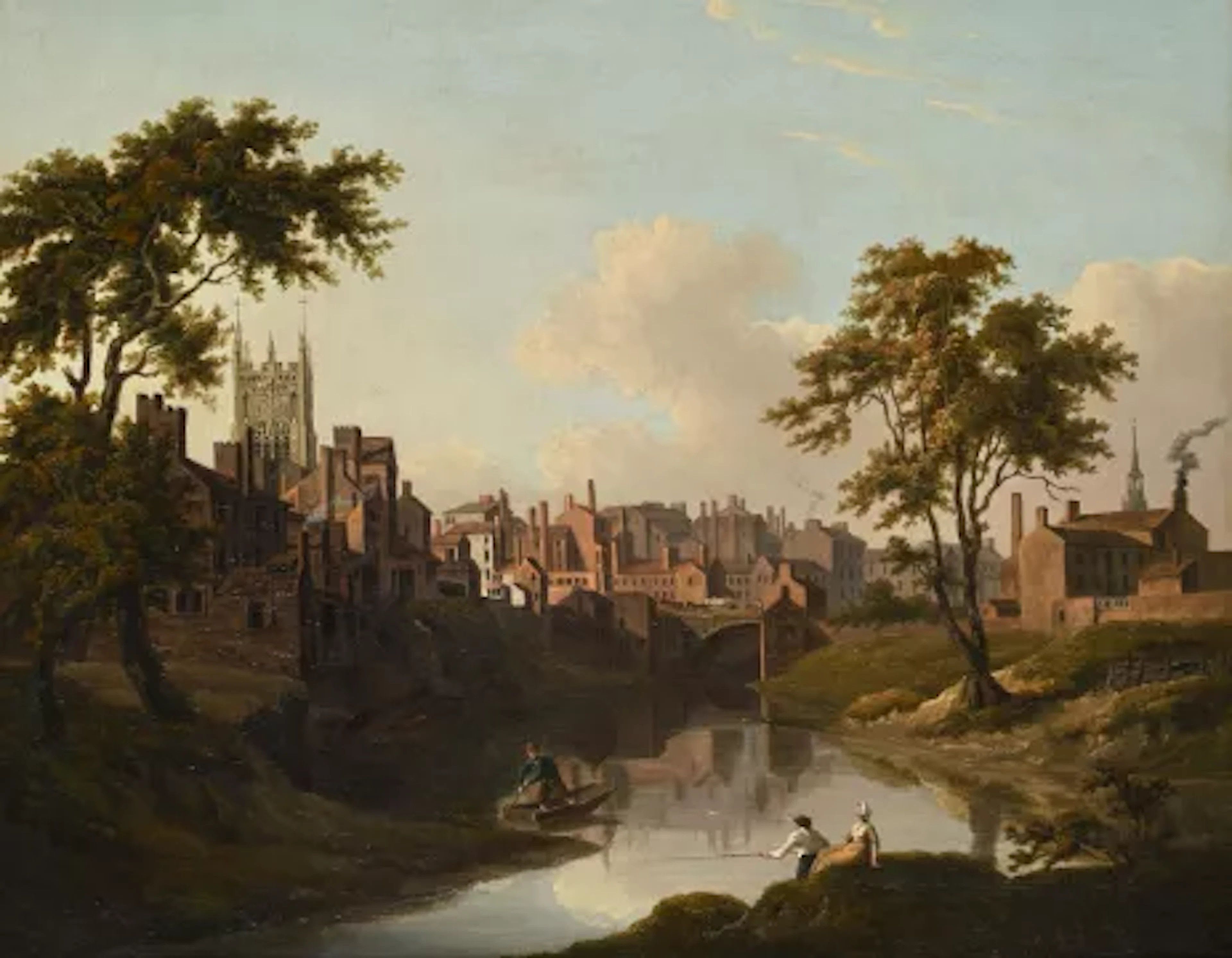 JOHN THOMAS SERRES (BRITISH 1759-1825), ON THE RIVER IRWELL