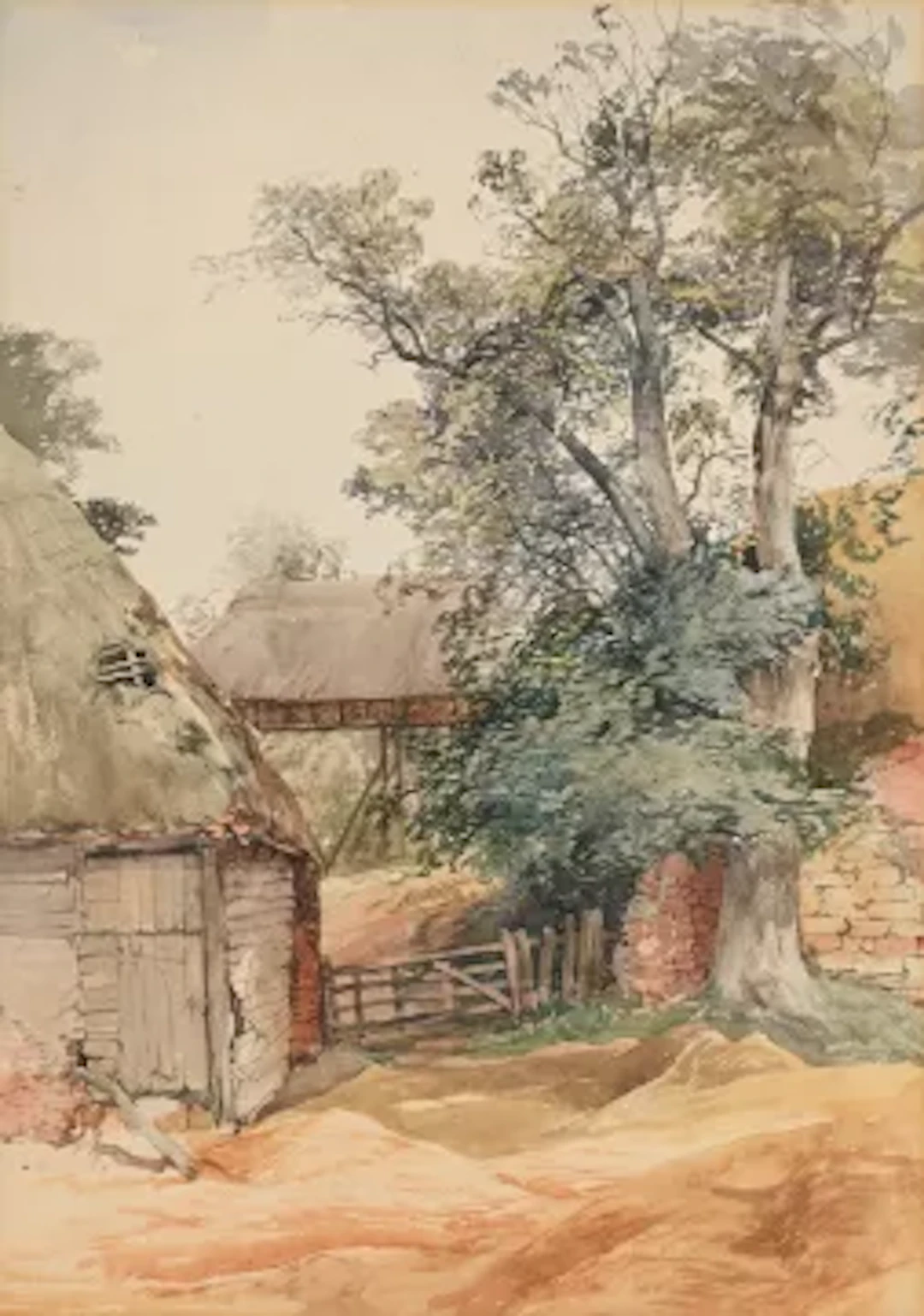 ATTRIBUTED TO JOHN MIDDLETON (BRITISH 1827-1856), FARMYARD, TUNBRIDGE WELLS