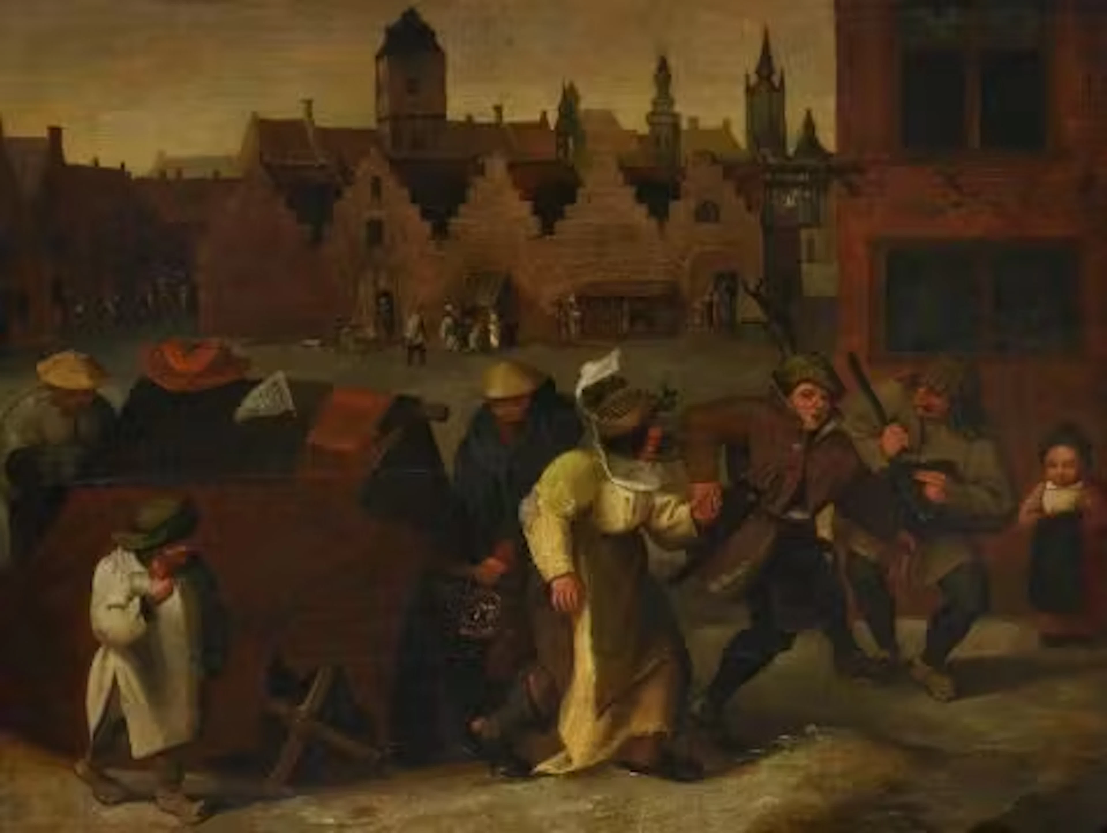 AFTER PIETER BREUGHEL THE ELDER, THE DIRTY BRIDE OR THE WEDDING OF
