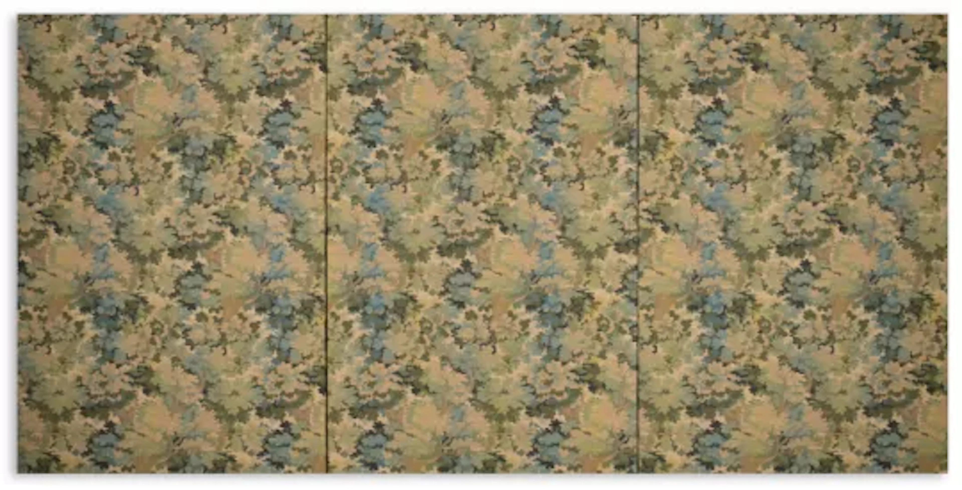 † A SET OF THREE 'HAMPSTEAD VERDURE’ WOVEN FABRIC PANELS
