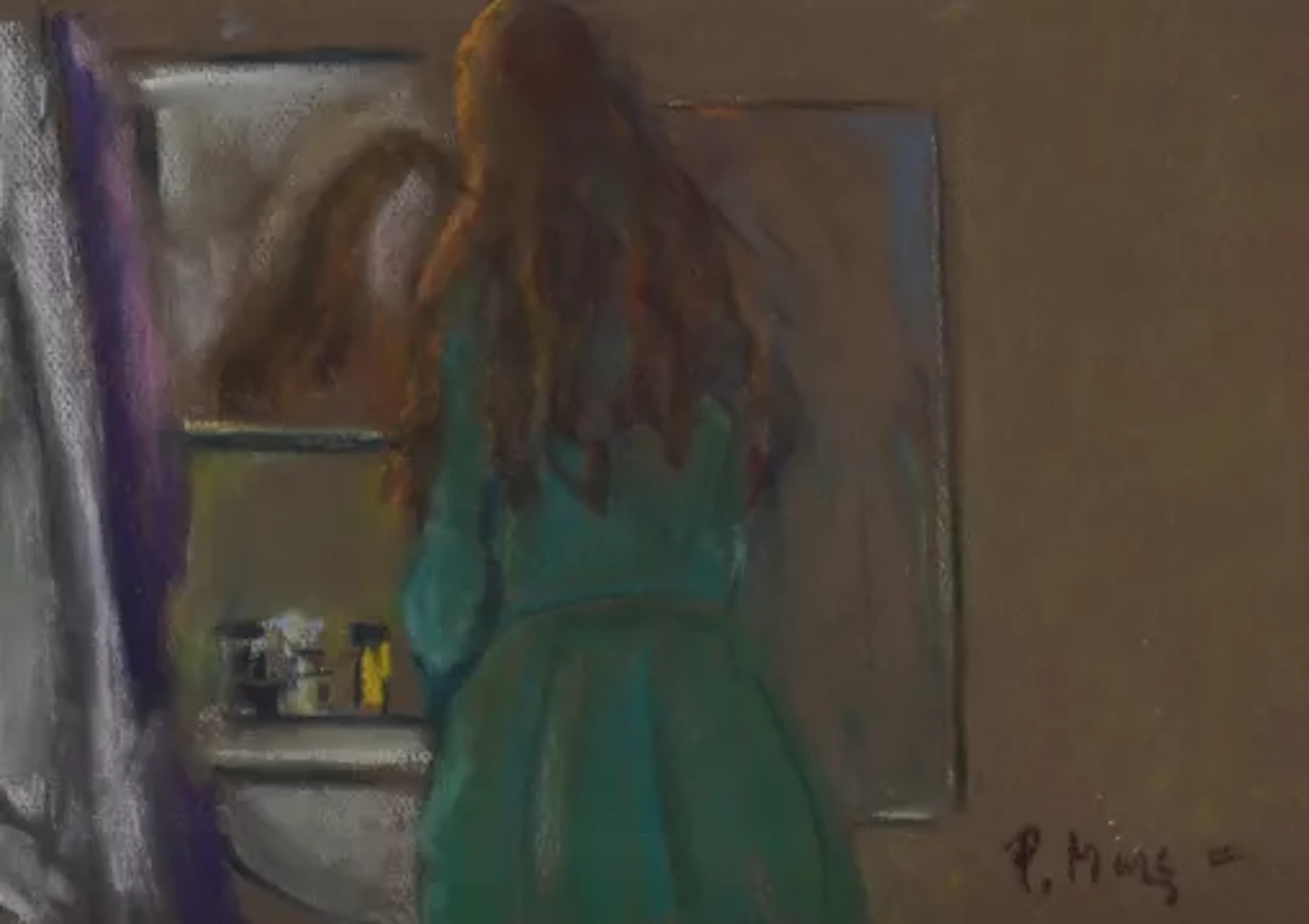 λ PAUL LUCIEN MAZE (FRENCH/BRITISH 1887-1979), JESSIE IN THE BATHROOM