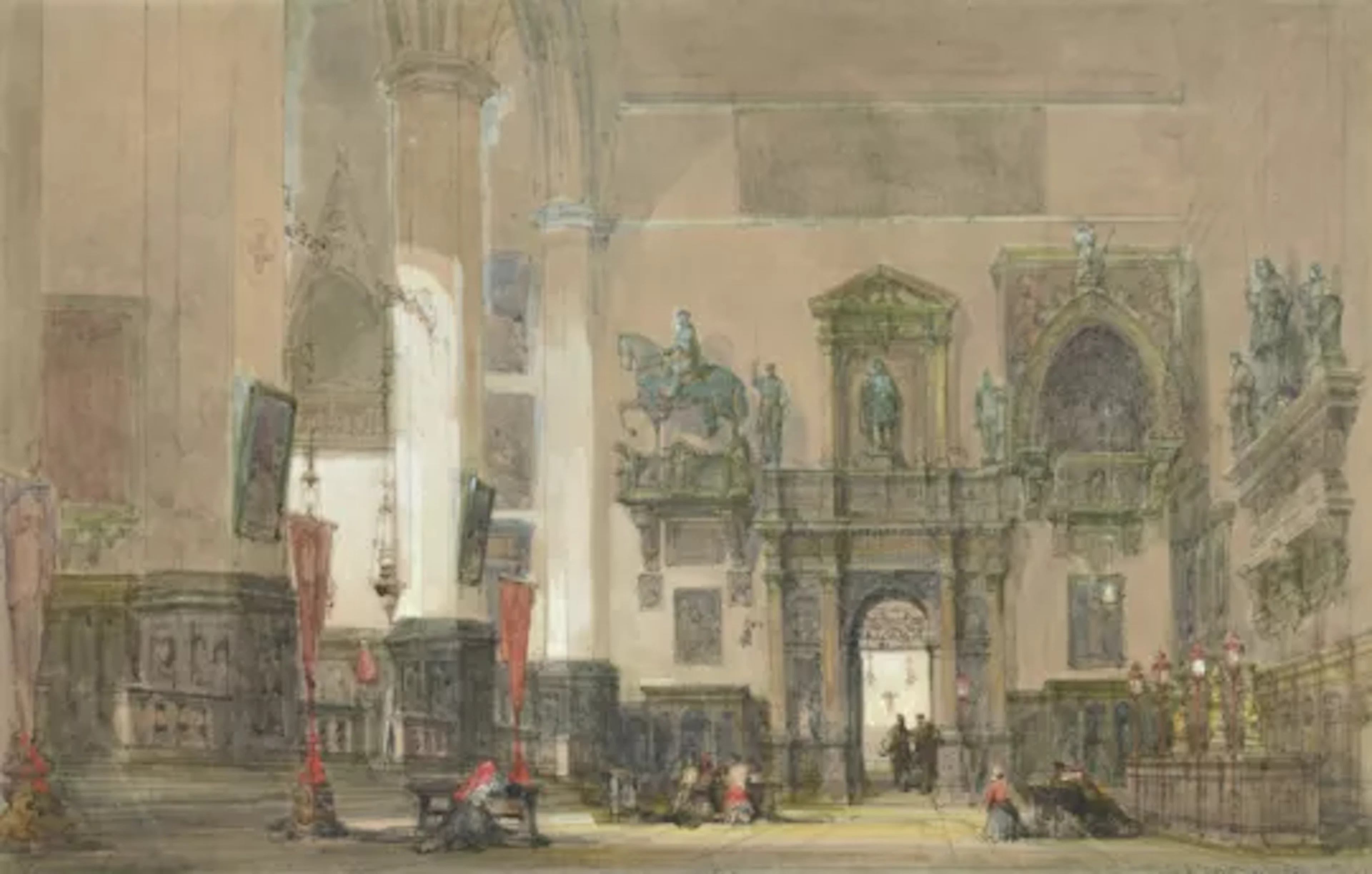 DAVID ROBERTS (SCOTTISH 1796-1864), INTERIOR OF SAN GIOVANNI E SAN