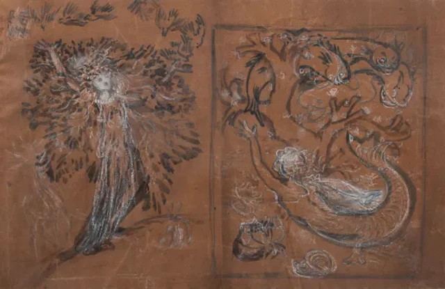 SIR EDWARD COLEY BURNE-JONES (BRITISH 1833-1898), STUDY OF A WOOD