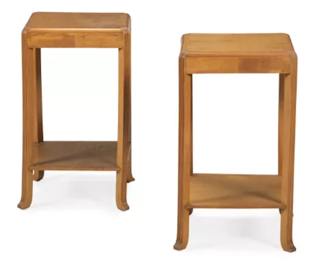 ART DECO, PAIR OF SIDE TABLES, CIRCA 1930