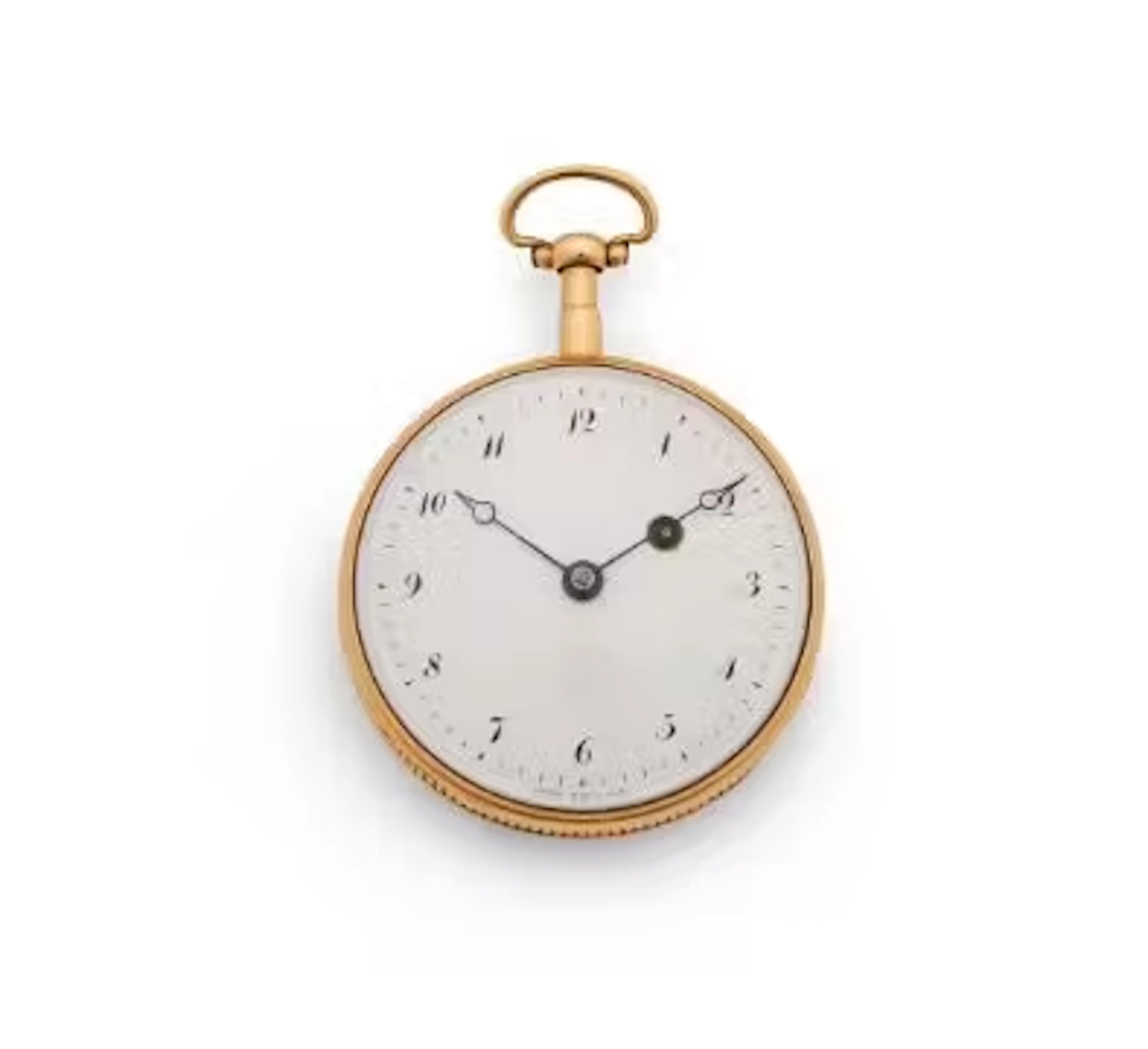 A FRENCH 18CT GOLD QUARTER-REPEATING WATCH INSCRIBED AS BEING A PRIZE