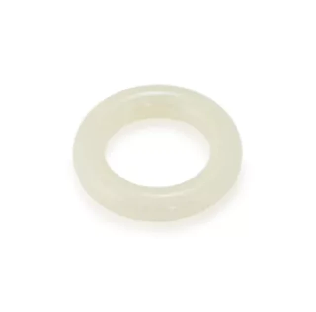 A Chinese small white jade carved ring, Qing dynasty