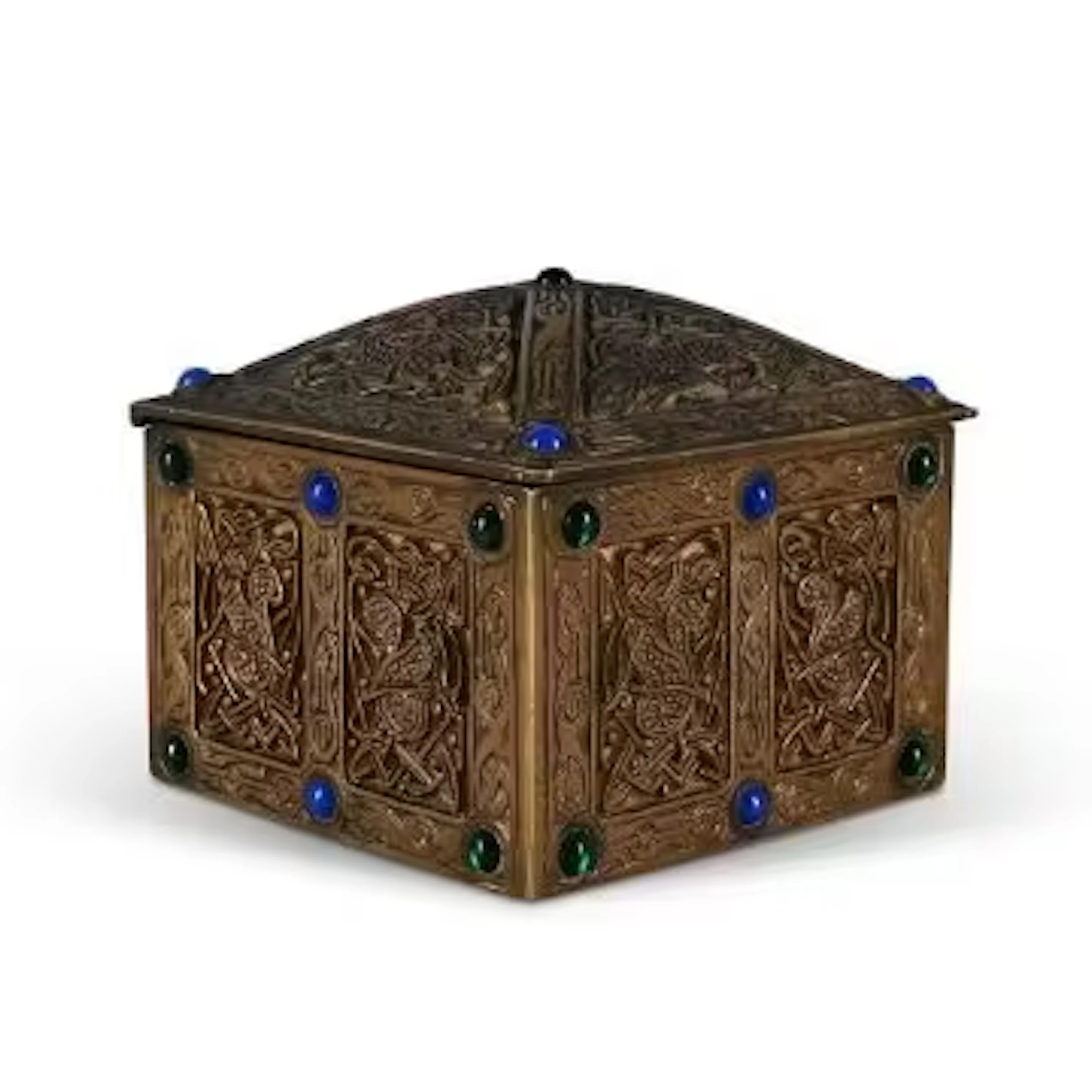 TIFFANY STUDIOS, 'NINTH CENTURY' INKWELL; CIRCA 1910