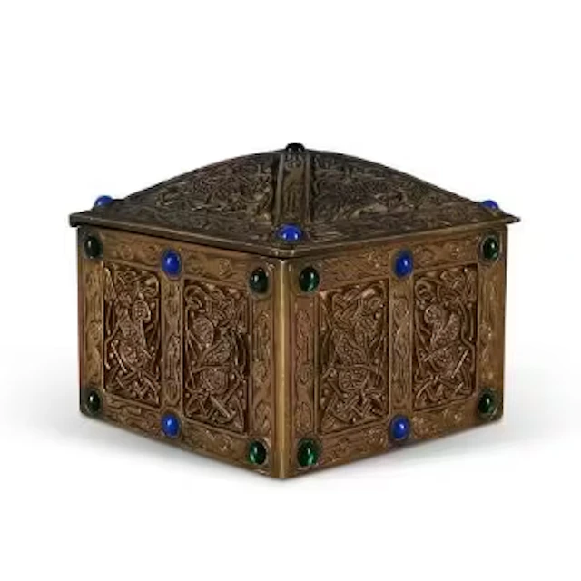 TIFFANY STUDIOS, 'NINTH CENTURY' INKWELL; CIRCA 1910
