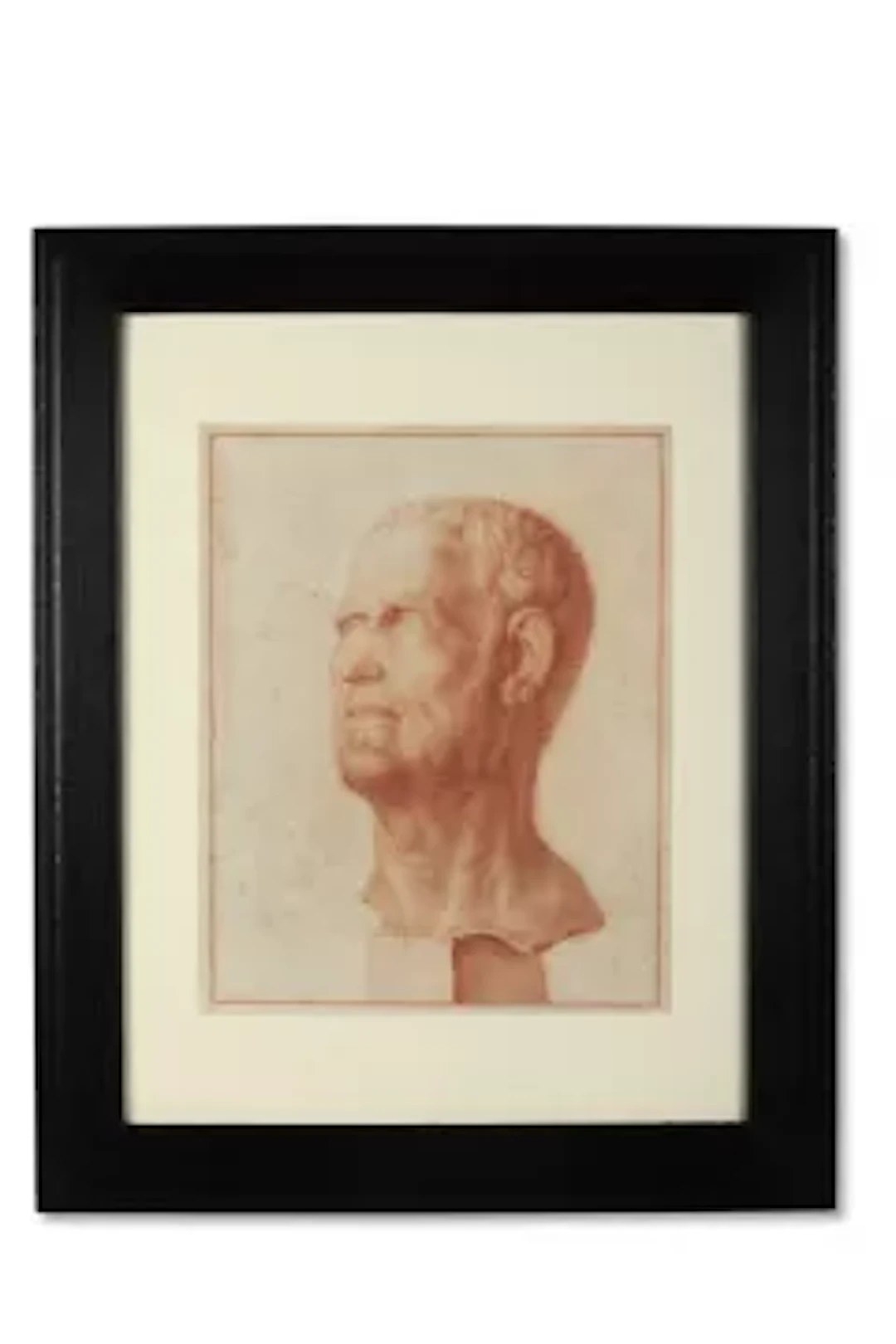 FRENCH SCHOOL (18TH CENTURY), STUDY OF A CLASSICAL MALE BUST