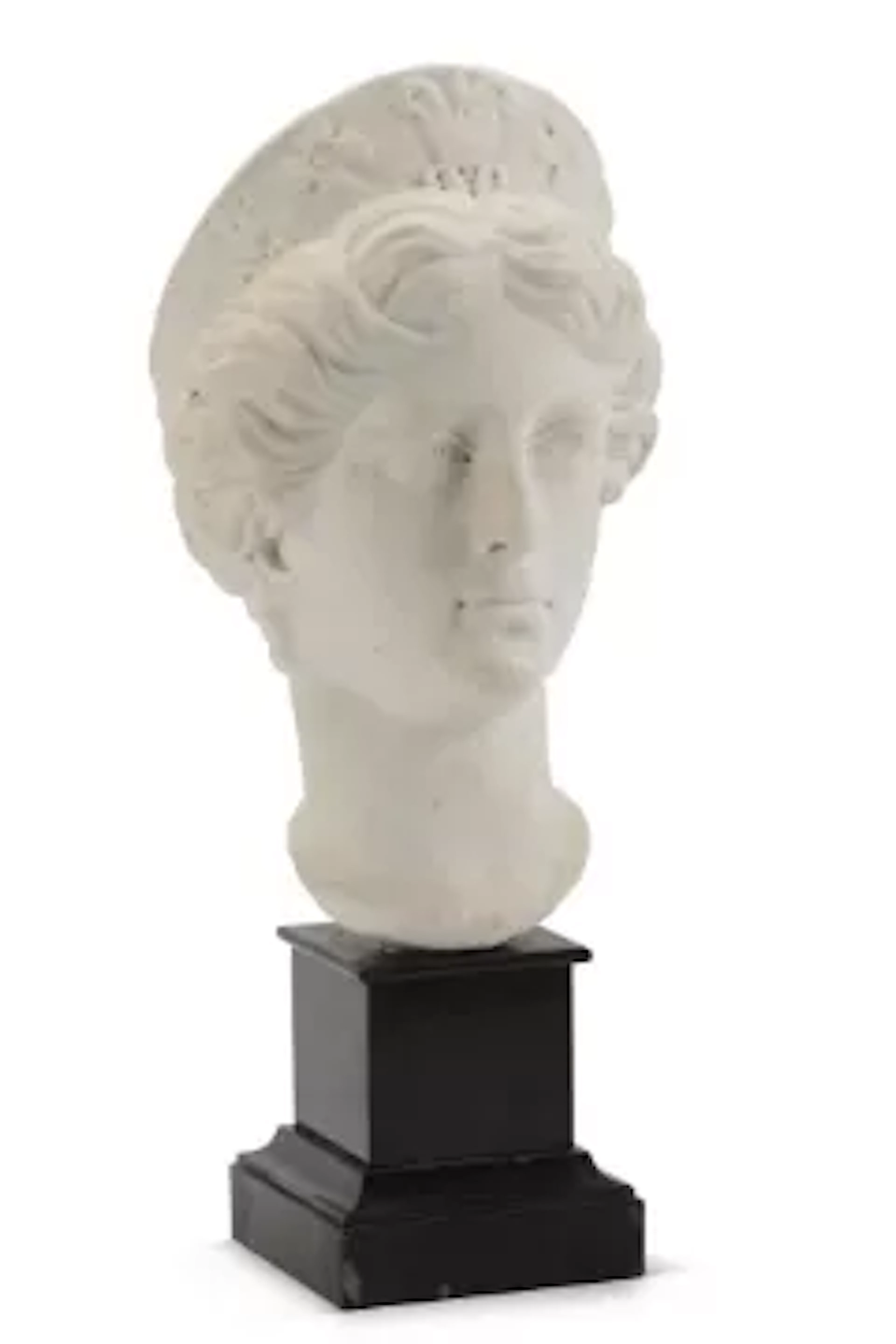 AFTER THE ANTIQUE, A MARBLE HEAD OF JUNO LUDOVISI, ITALIAN, 18TH CENTURY