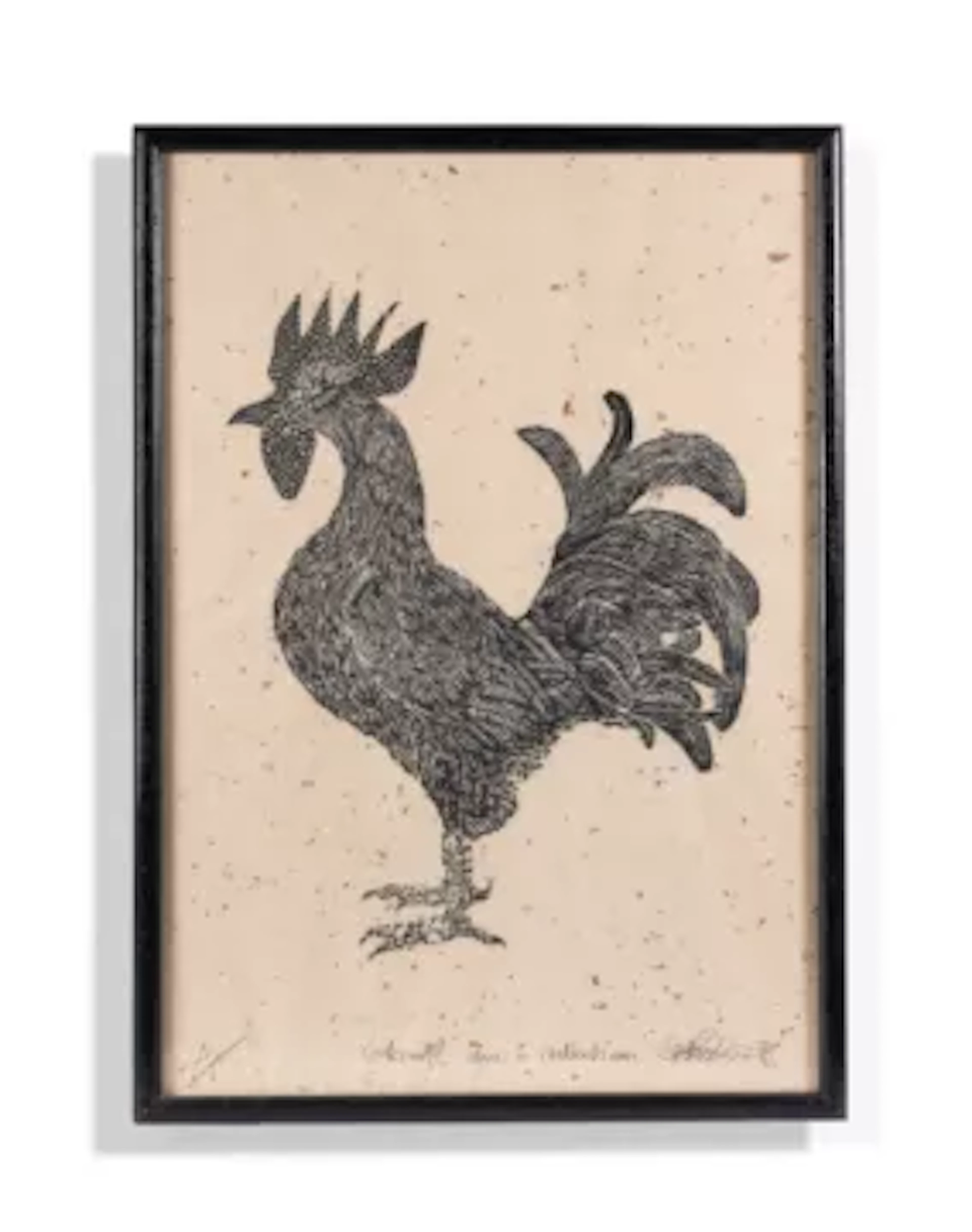 λ SIMON PACKARD (BRITISH B. 1960), COCKEREL ALONE IN CHELTENHAM