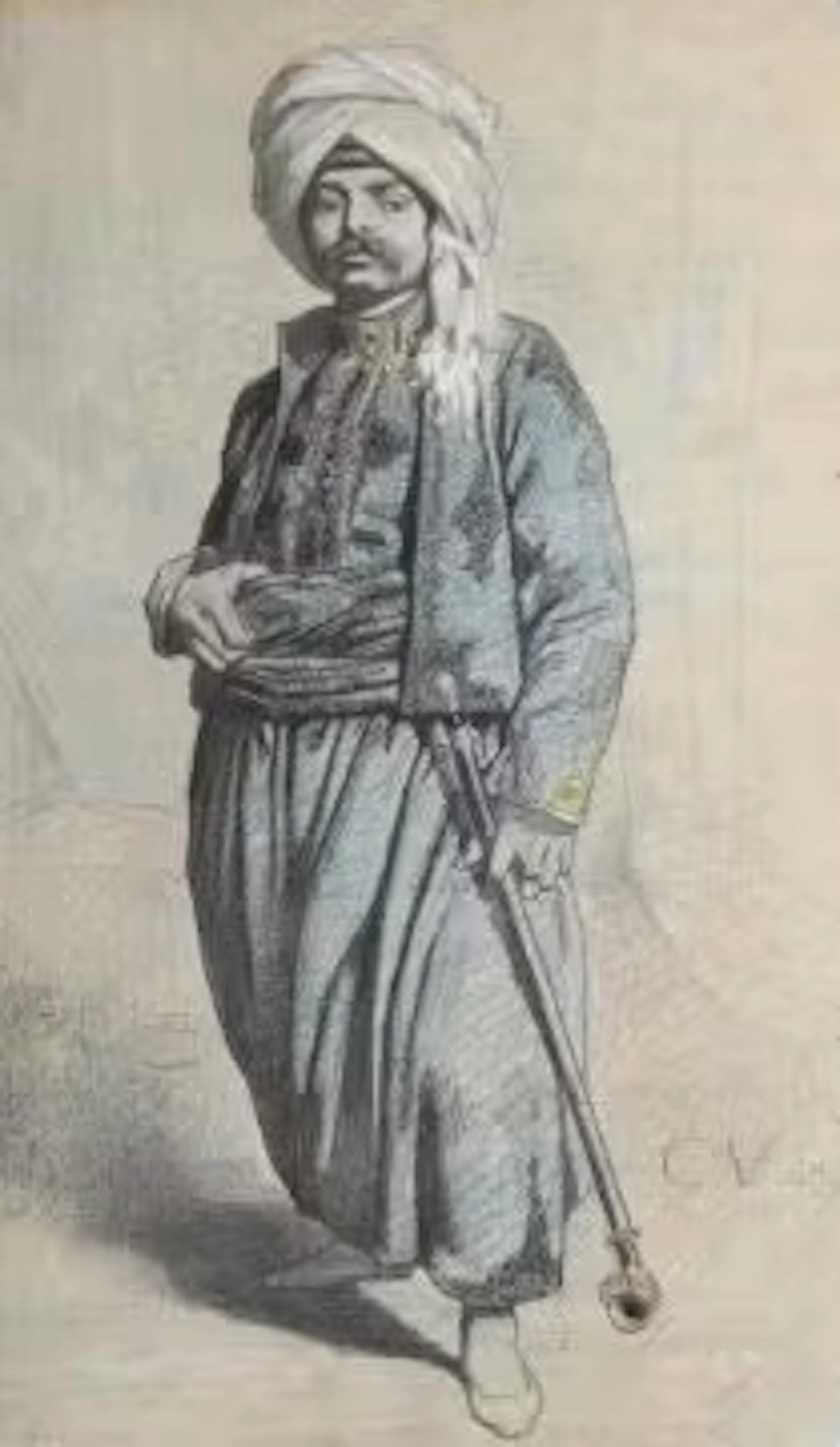 CHARLES VALFORT (FRENCH 1808 - 1867), STANDING ARAB