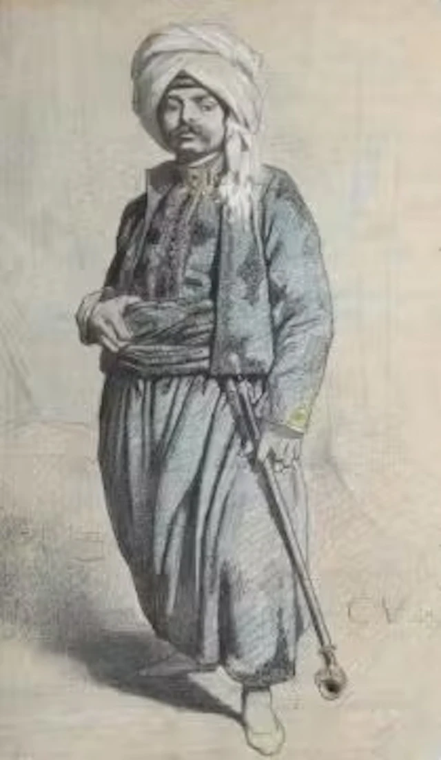 CHARLES VALFORT (FRENCH 1808 - 1867), STANDING ARAB