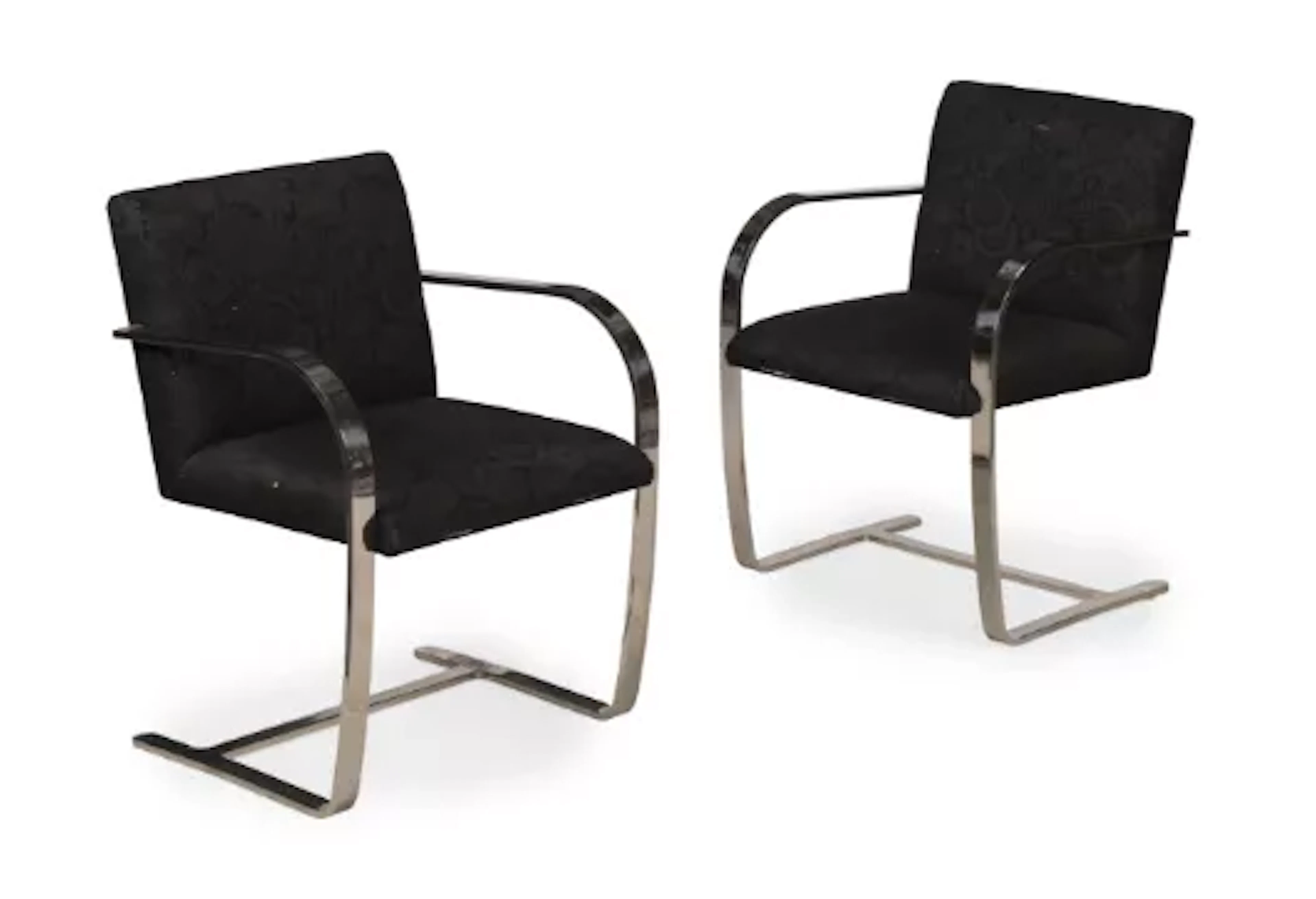 LUDWIG MIES VAN DER ROHE (GERMAN, 1886-1969), PAIR OF 'BRNO' ARMCHAIRS