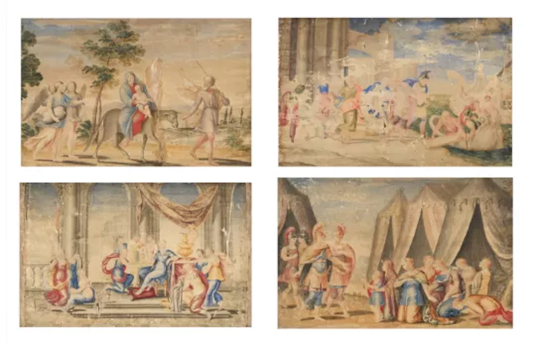 FRENCH SCHOOL (LATE 17TH / EARLY 18TH CENTURY), A GROUP OF FOUR RELIGIOUS