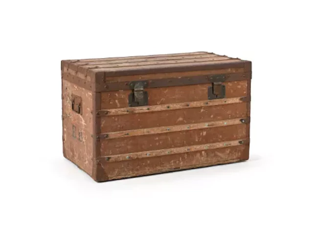 LOUIS VUITTON, TRIANON, A COATED CANVAS TRUNK