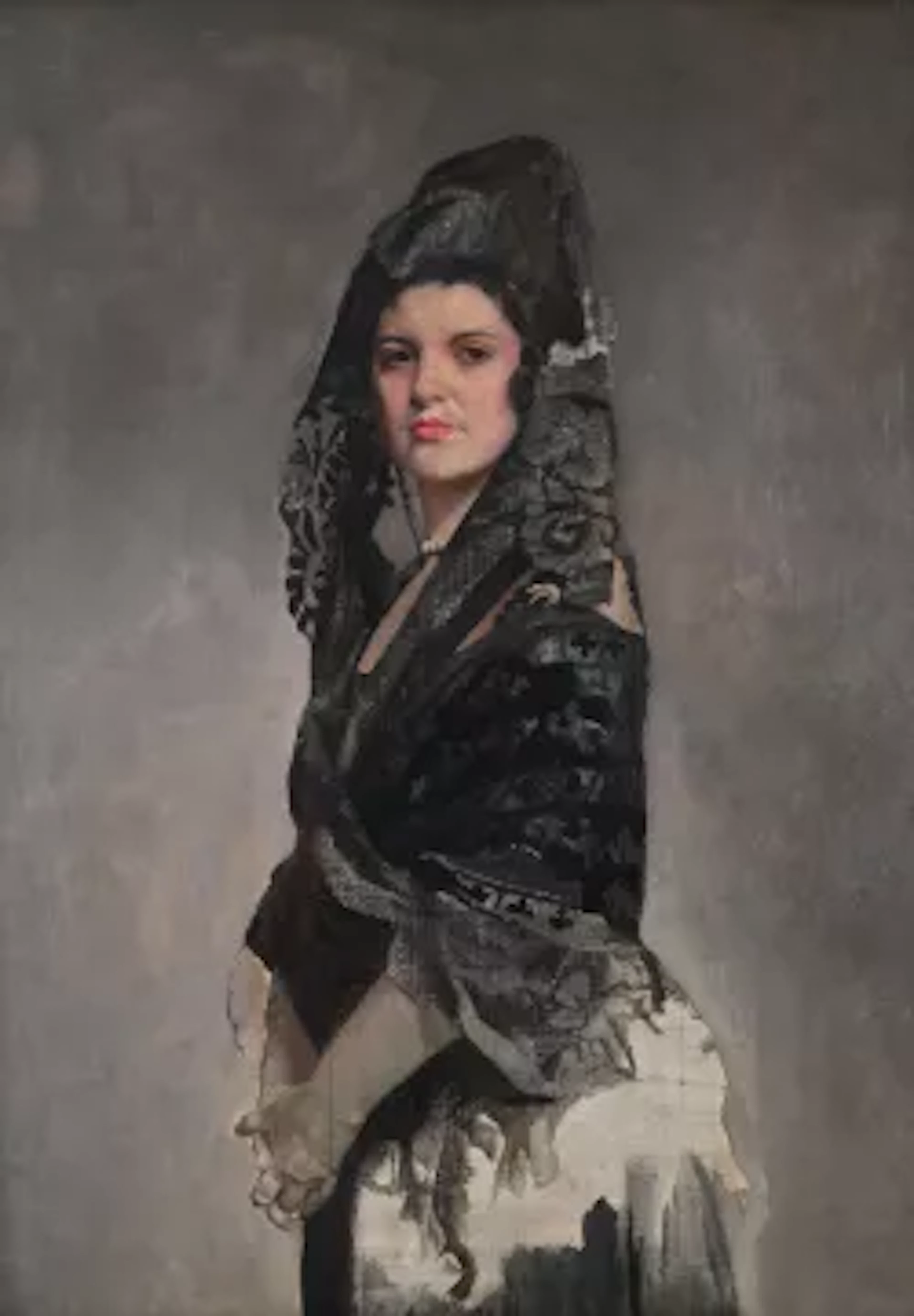 λ SIR GERALD FESTUS KELLY (BRITISH 1879-1972), PORTRAIT OF REGINA