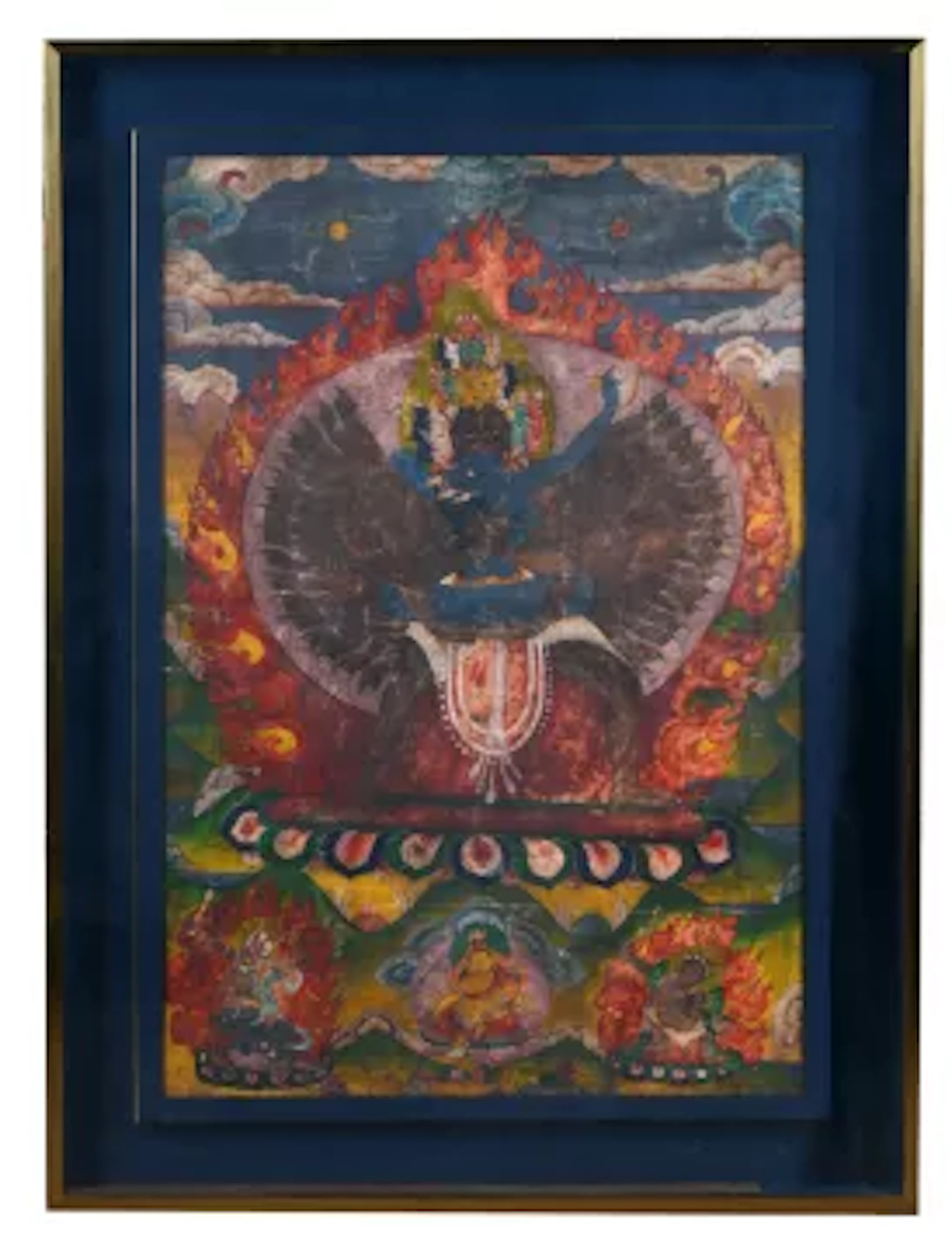 A TIBETAN THANGKA DEPICTING AVALOKITESVARA, 20TH CENTURY