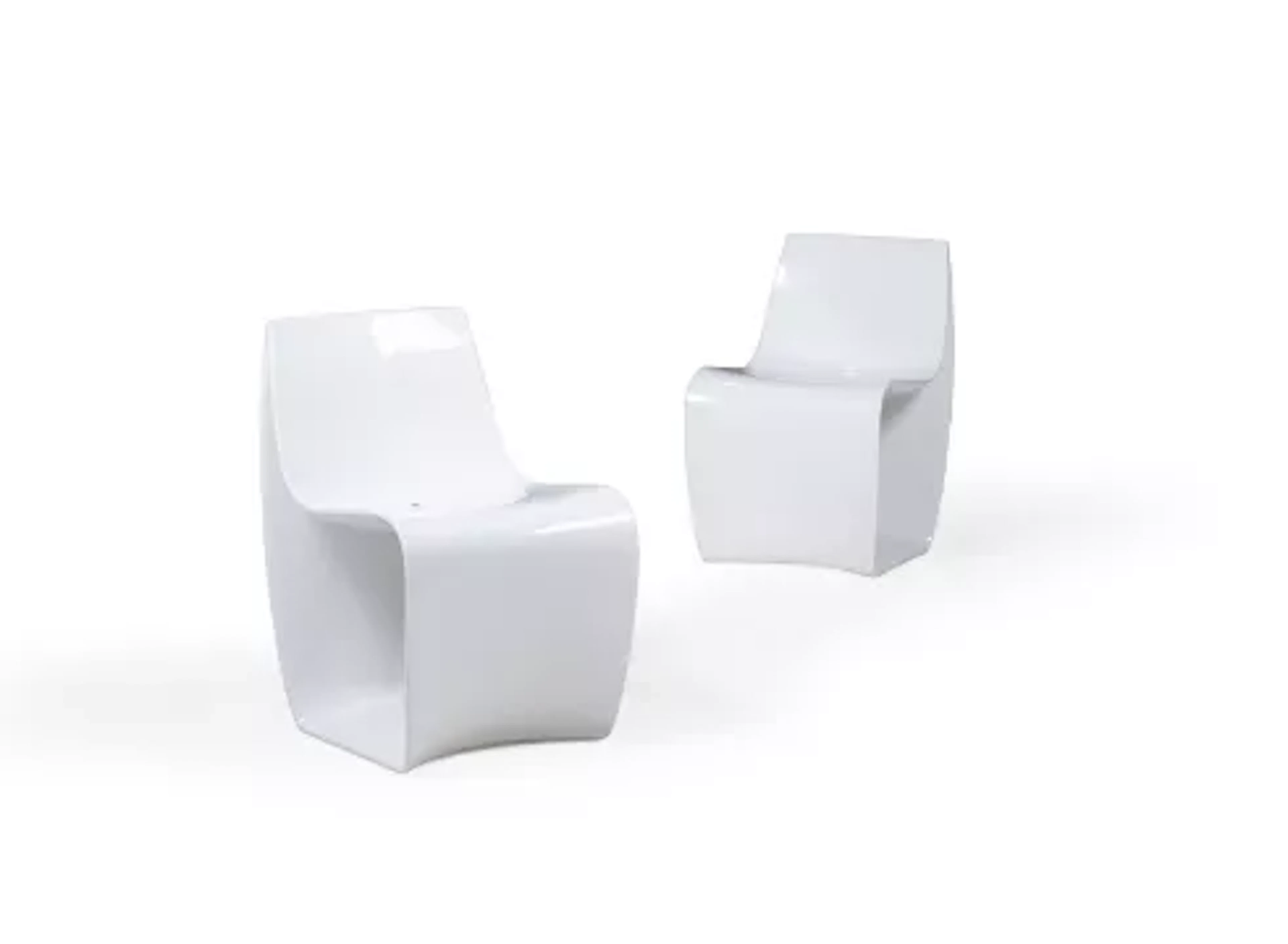 PIERGIORGIO CAZZANIGA (ITALIAN), A PAIR OF 'SIGN MATT' CHAIRS, DESIGNED
