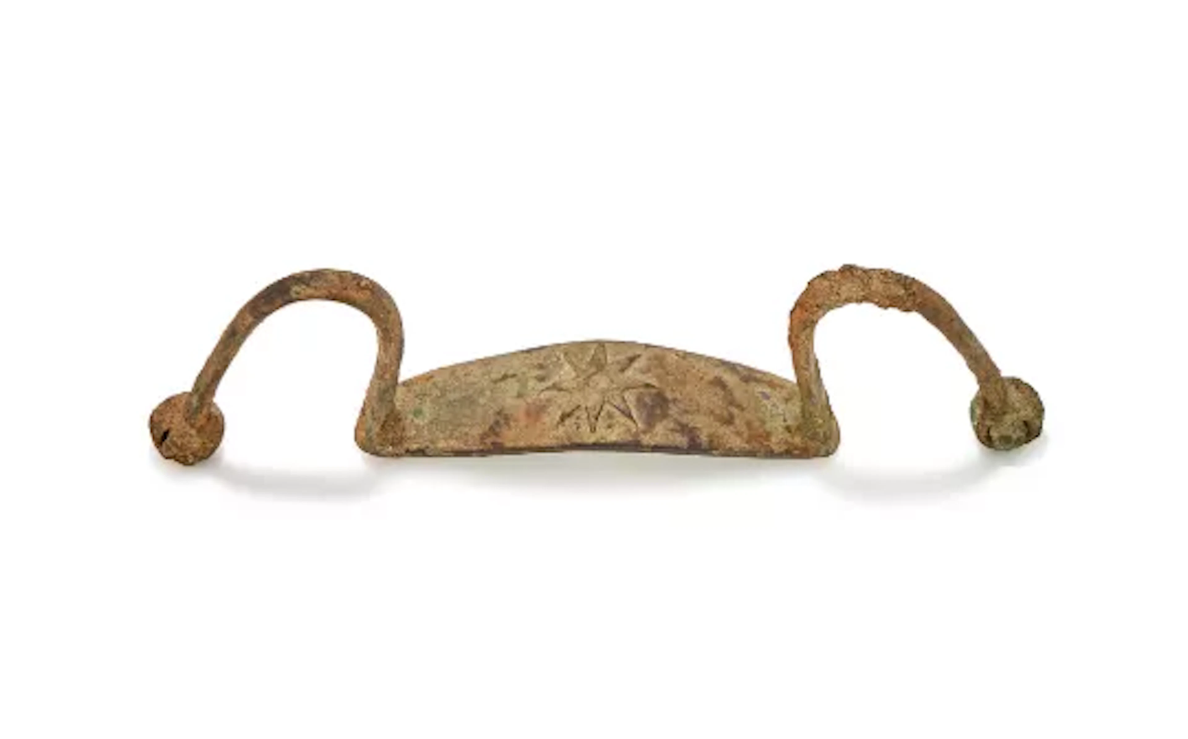 A rare Chinese bronze chariot fitting, Shang Dynasty (1600BC - 1046BC)