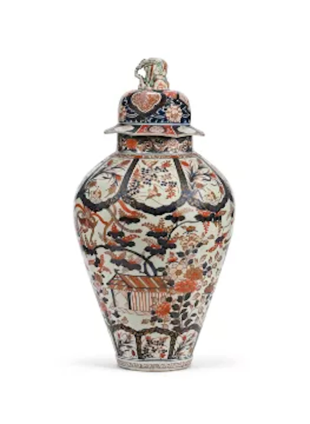 A Japanese Imari baluster jar, Edo period, late 17th century
