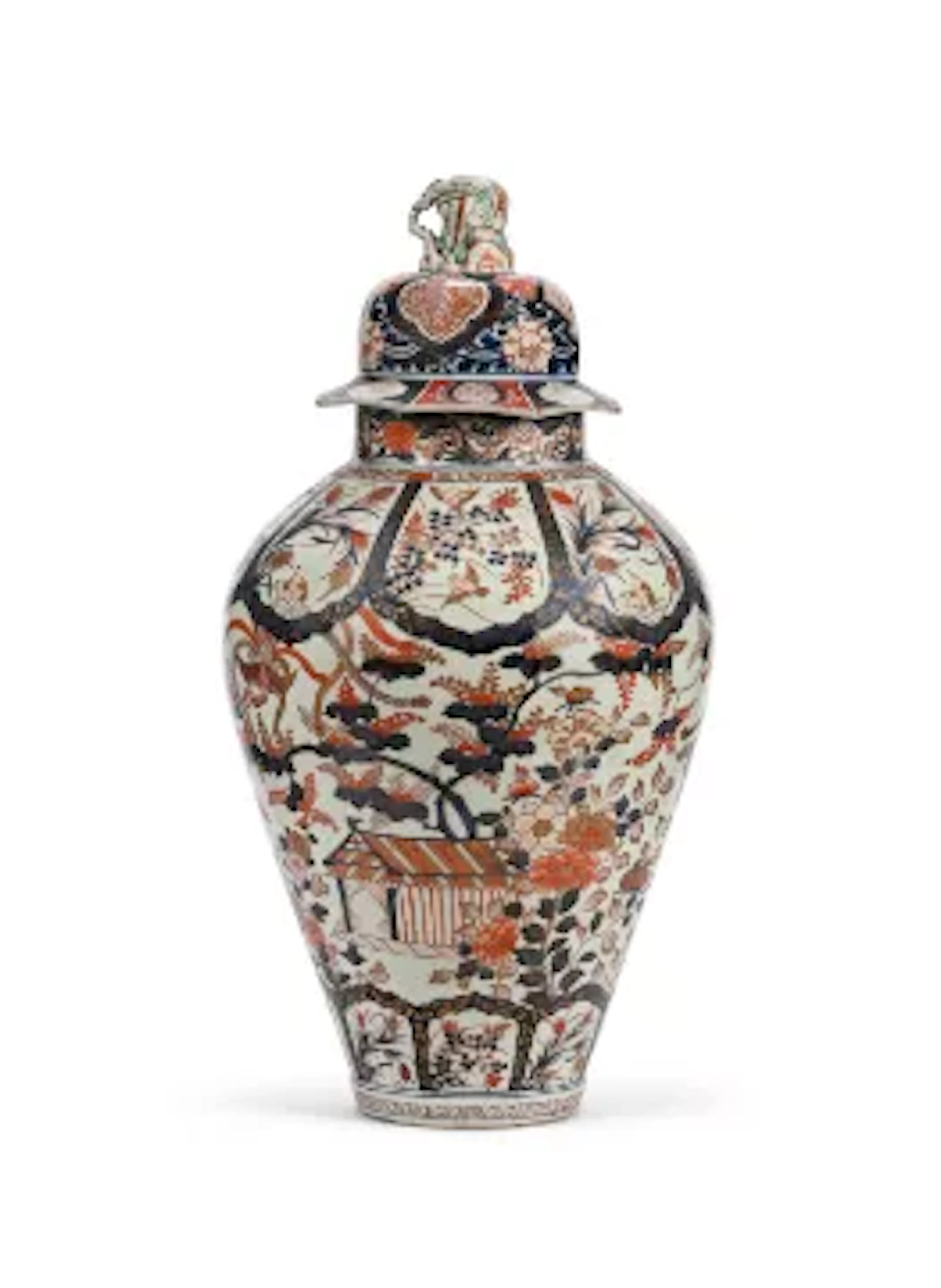 A Japanese Imari baluster jar, Edo period, late 17th century