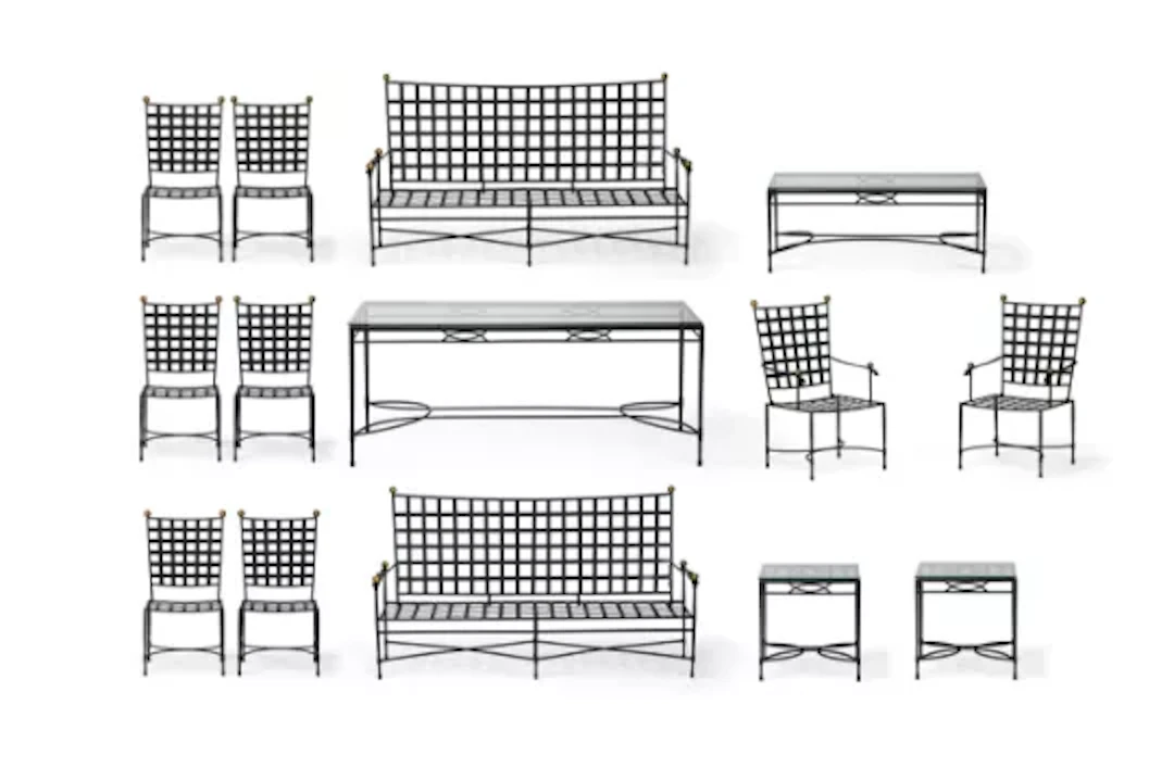 JANUS ET CIE (AMERICAN, FD. 1978), A SUITE OF 'AMALFI' GARDEN FURNITURE