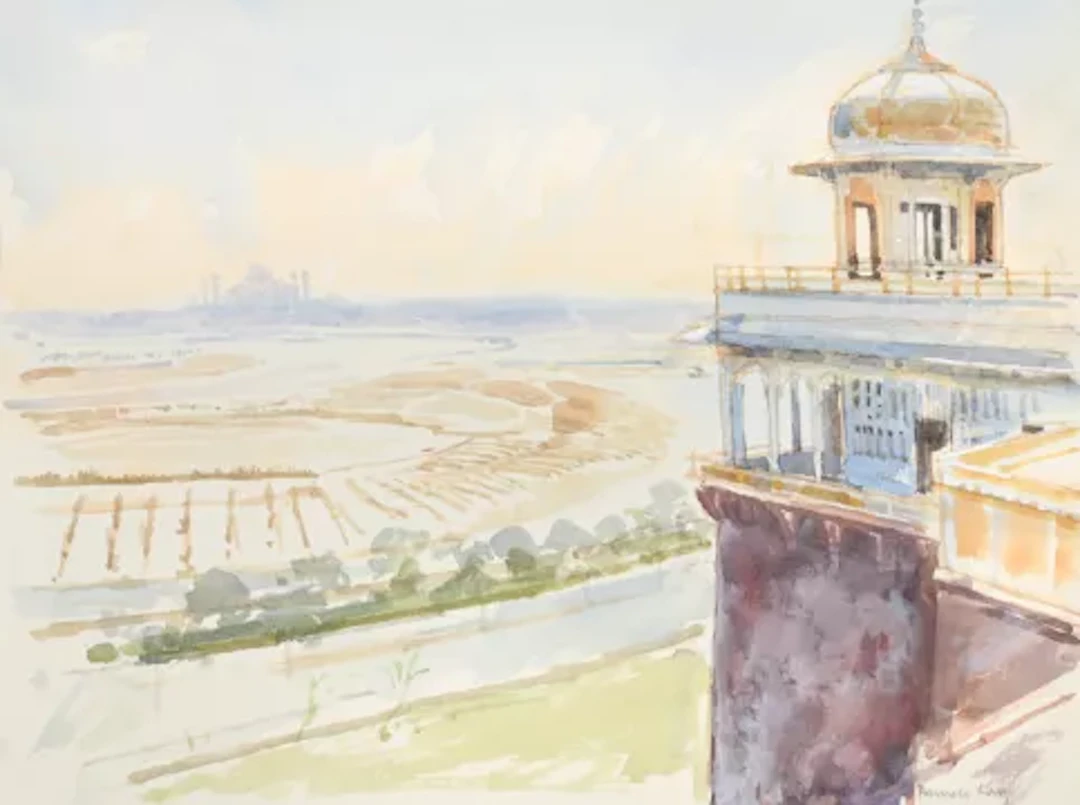 λ PAMELA KAY (BRITISH B. 1939), THE RED FORT, AGRA