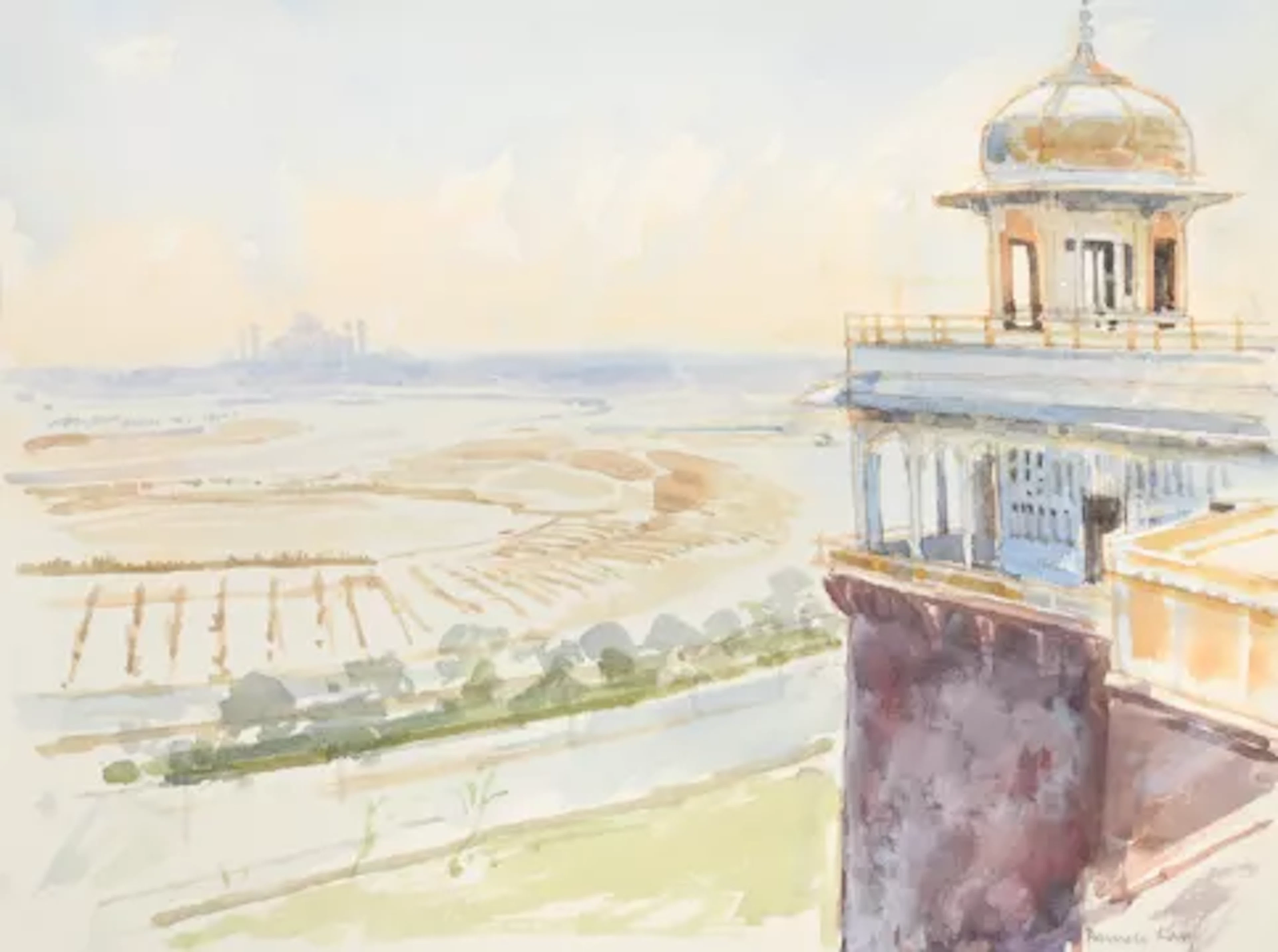 λ PAMELA KAY (BRITISH B. 1939), THE RED FORT, AGRA
