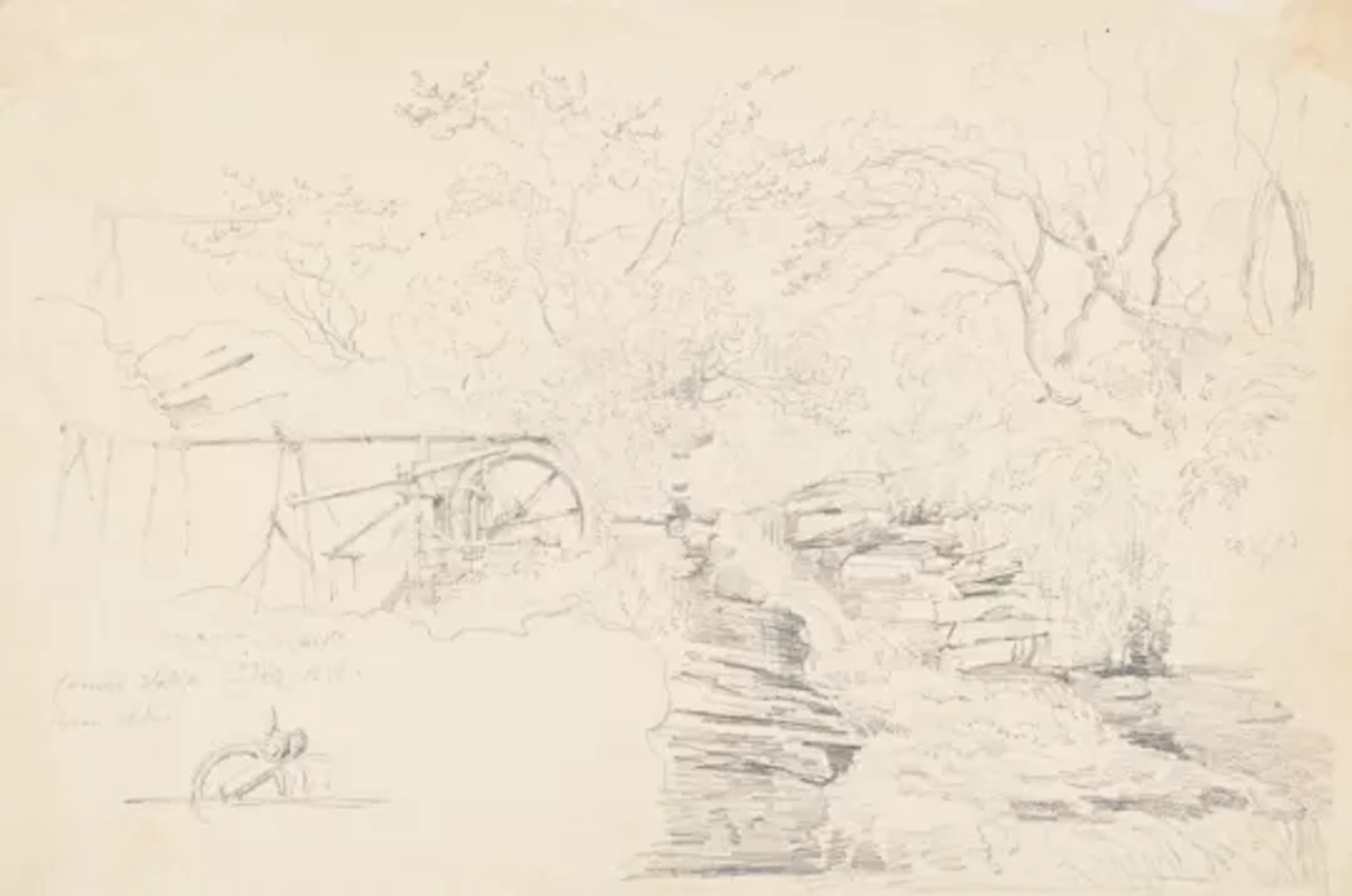 JAMES WARD, R.A. (BRITISH 1769-1859), A MILL ON THE RIVER