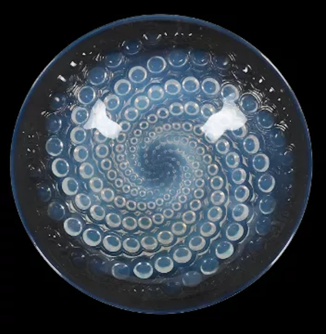RENÉ LALIQUE (FRENCH, 1860-1945), 'VOLUTES' BOWL, DESIGNED 1934, PRE 1945