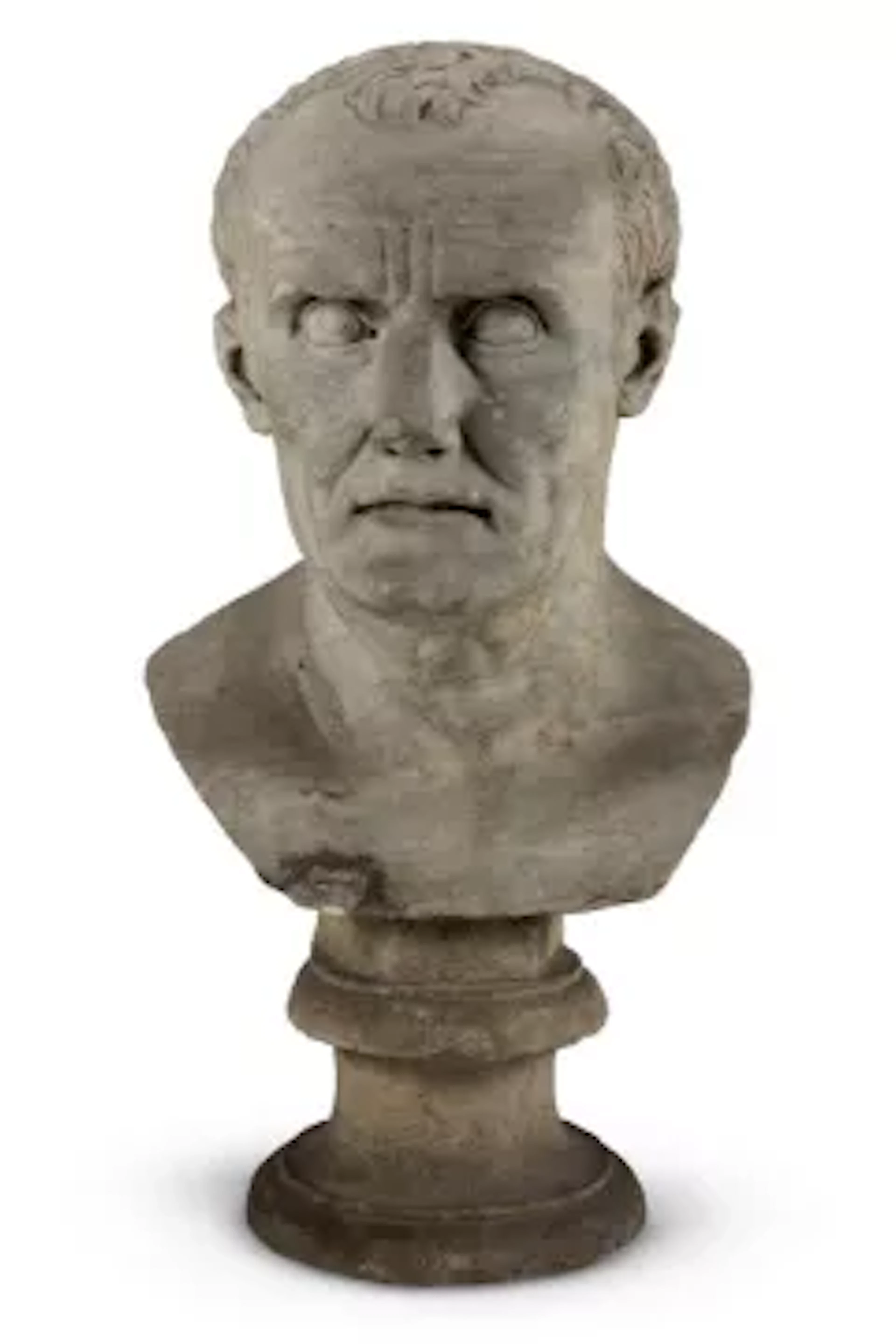 A LARGE MARBLE BUST OF CONSUL GAIUS MARIUS, ITALIAN, 17TH/18TH CENTURY