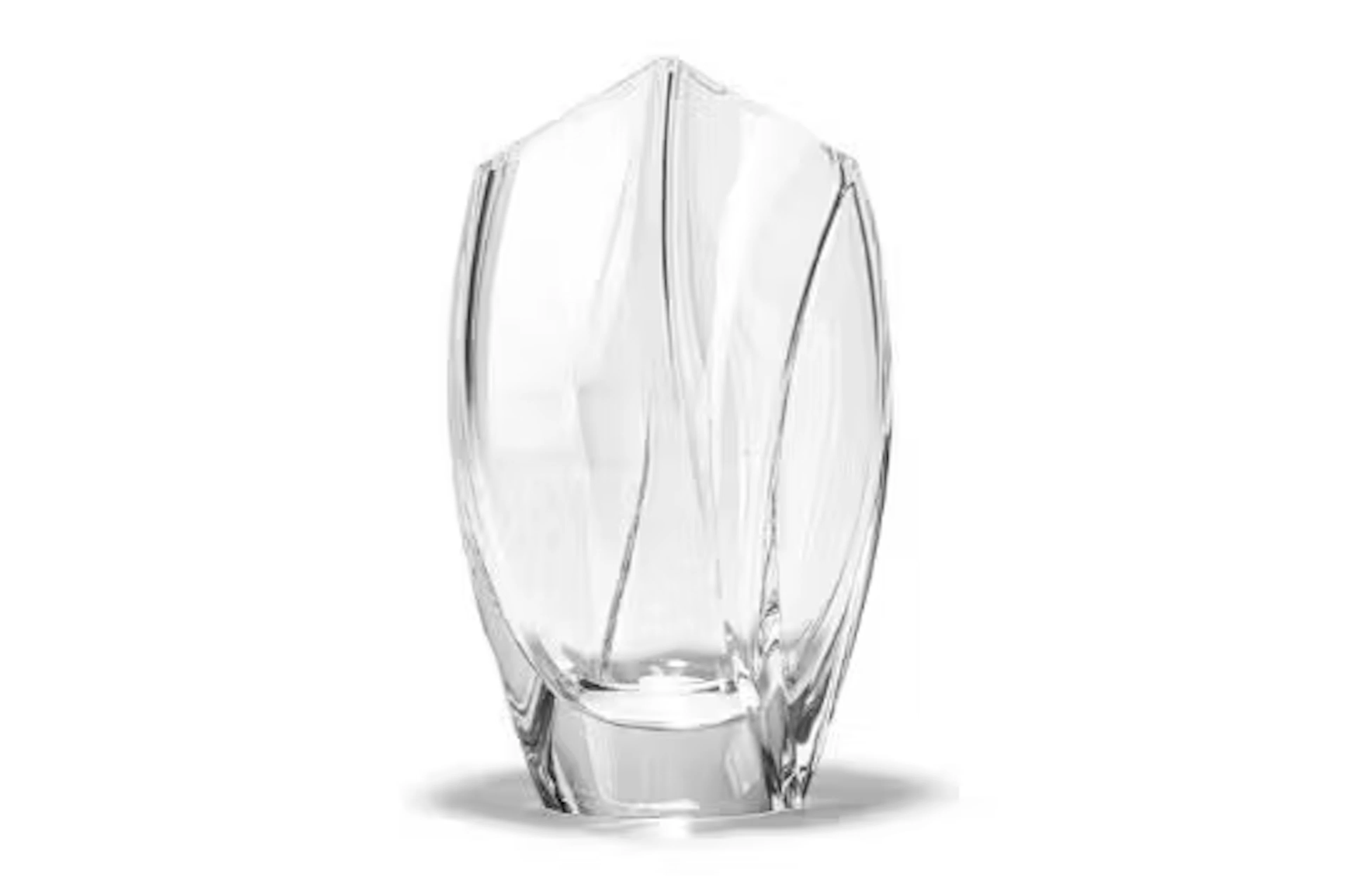 A BACCARAT CRYSTAL GLASS VASE; EARLY 21ST CENTURY
