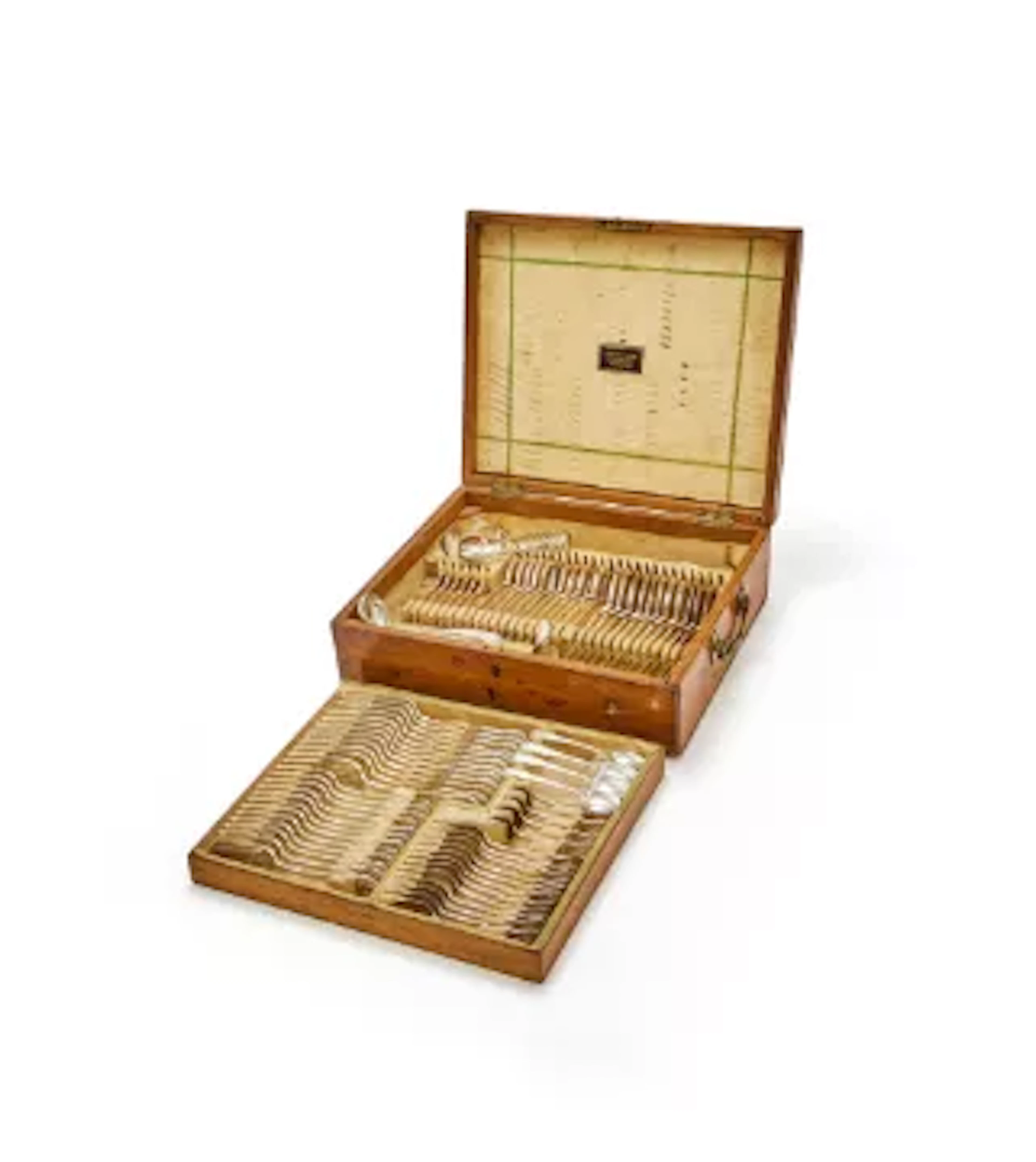 A MATCHED SILVER KING'S PATTERN TABLE SERVICE, MAINLY EDINBURGH MAKER'S