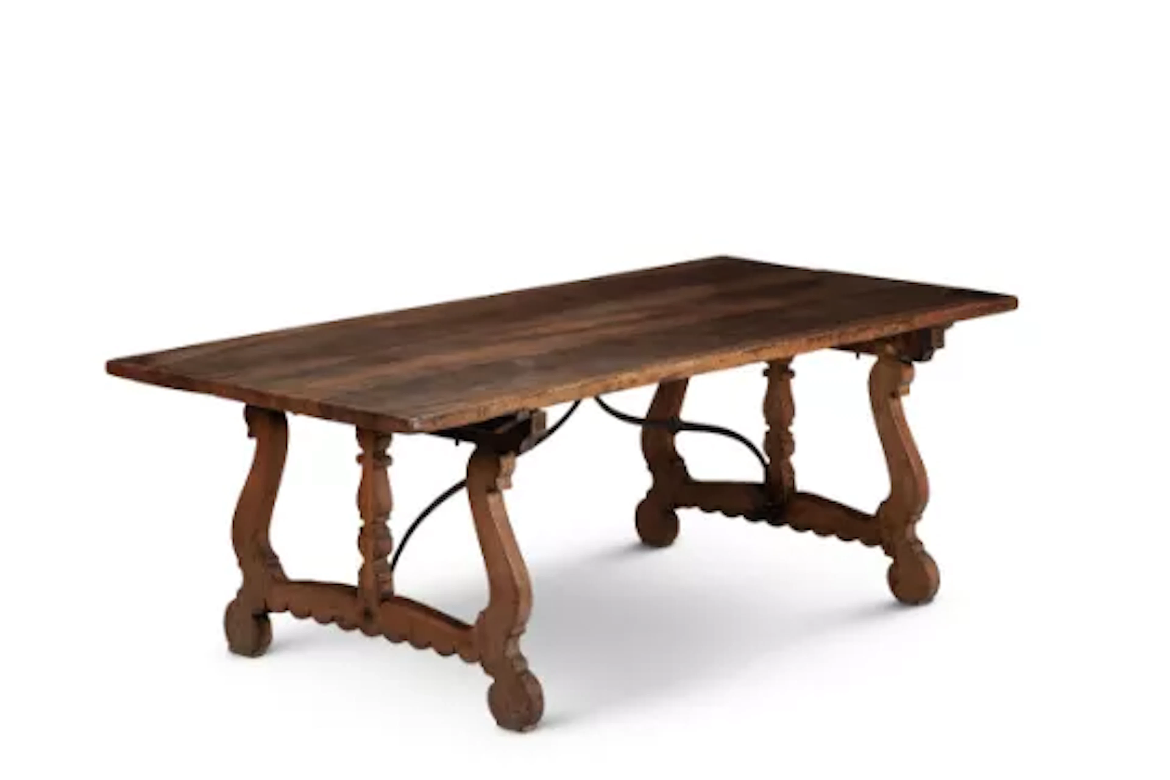 A WALNUT TABLE, ITALIAN, 18TH CENTURY