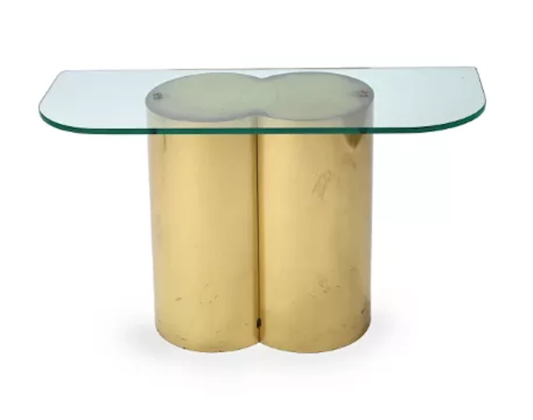 A MODERN CONSOLE TABLE, SECOND HALF 20TH CENTURY