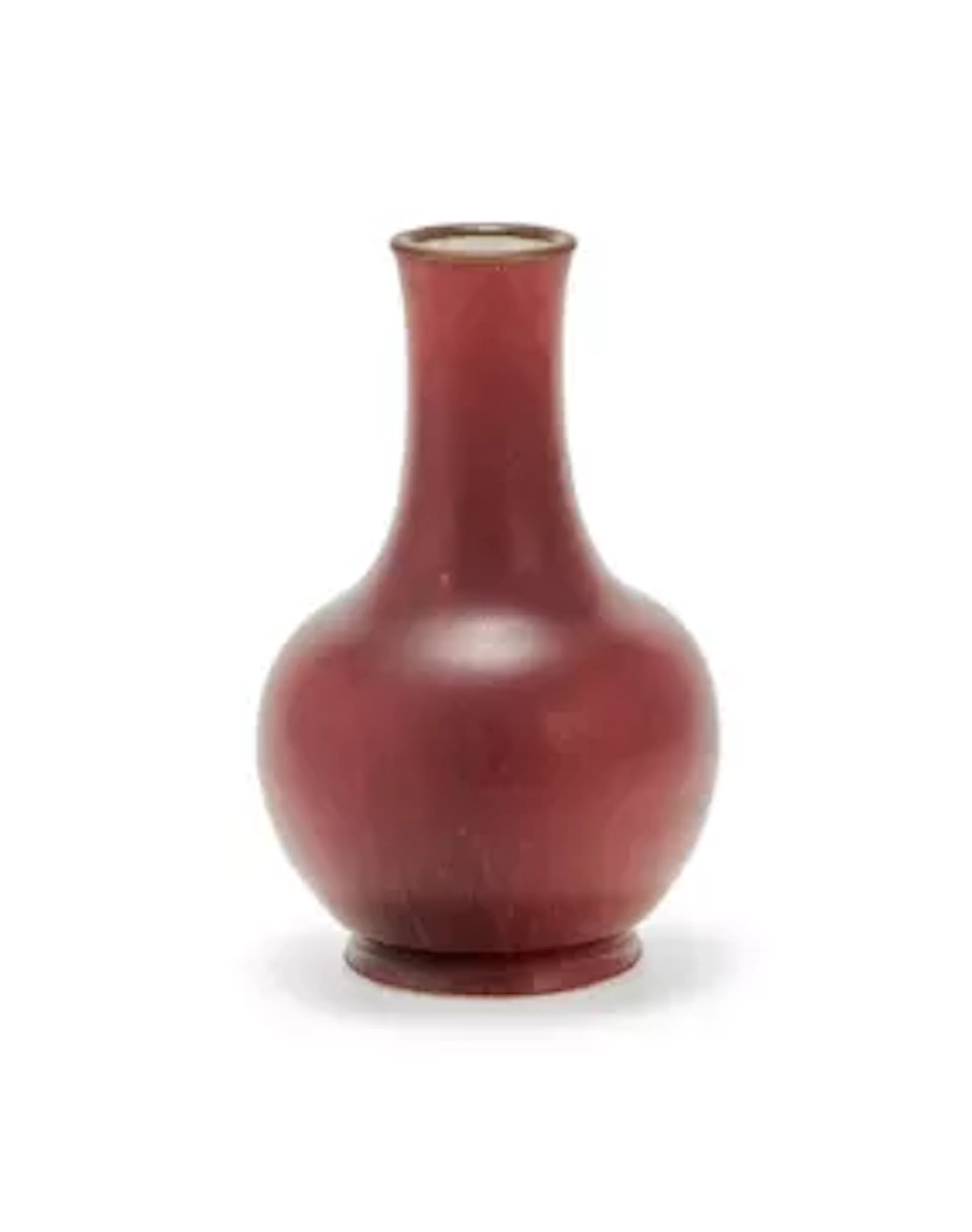 A Chinese flambe glazed bottle vase
