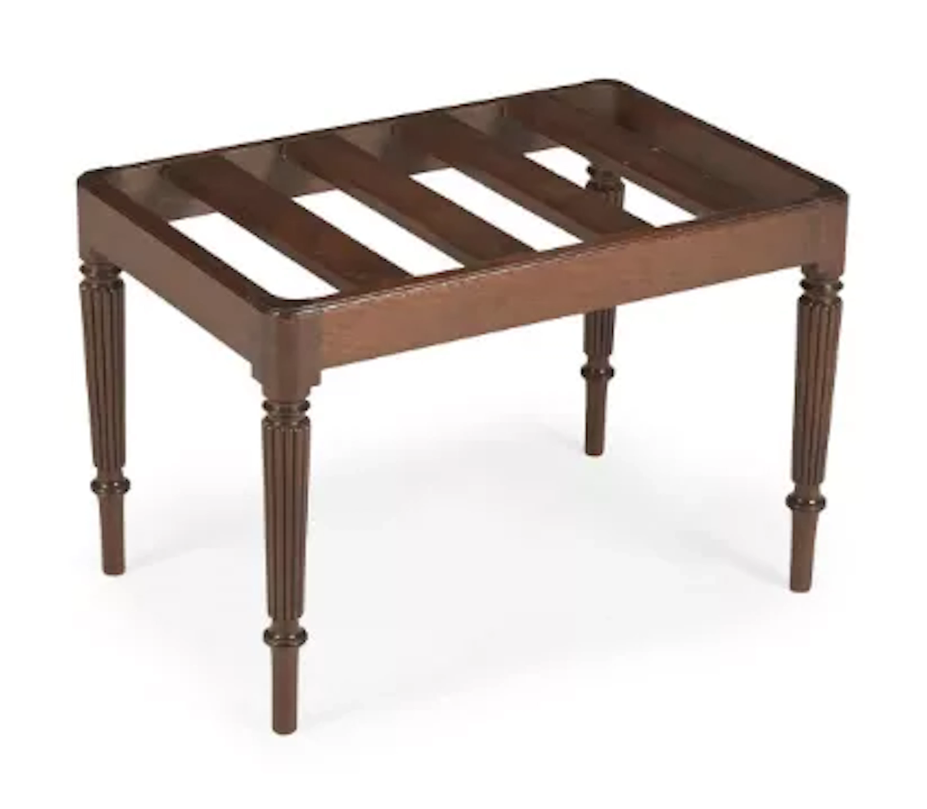 A REGENCY MAHOGANY LUGGAGE STAND, ATTRIBUTED TO GILLOWS, CIRCA 1815