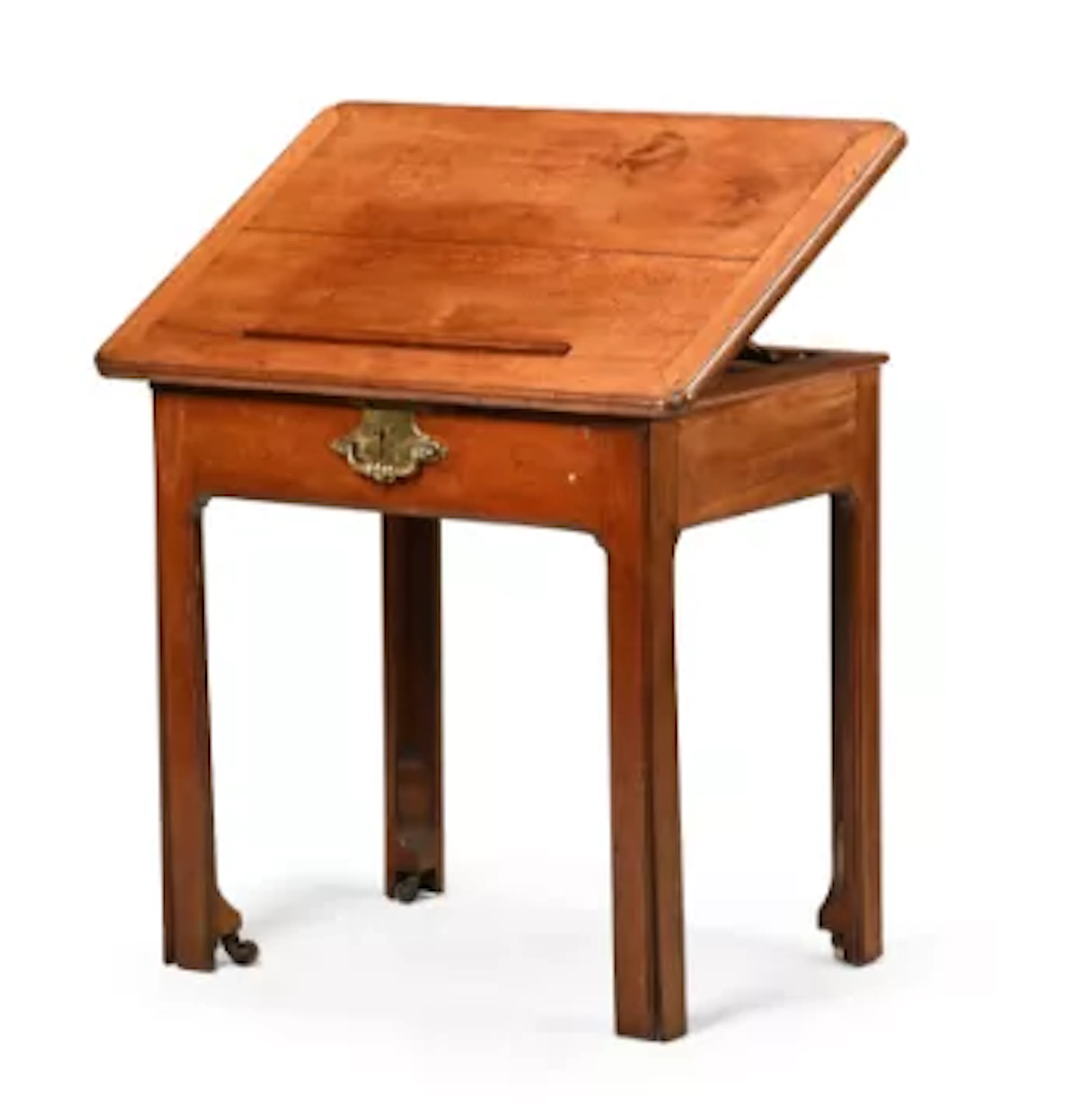 A GEORGE II MAHOGANY DRAUGHTSMAN'S TABLE, IN THE MANNER OF JOHN CHANNON