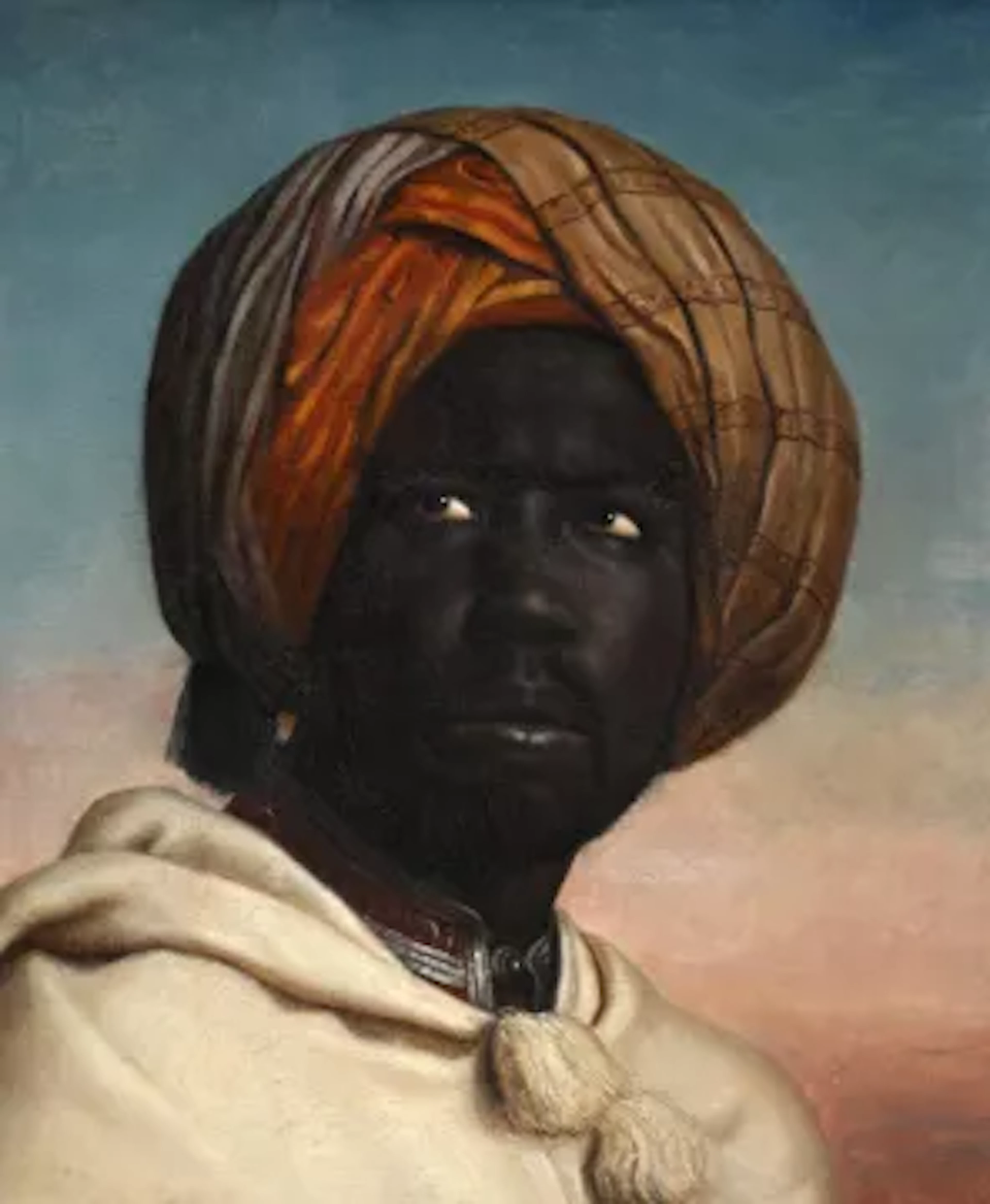 ‡ CIRCLE OF HORACE VERNET (FRENCH 1789-1863), PORTRAIT OF A MOOR