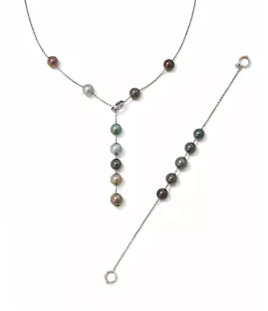 MIKIMOTO, A 'PEARLS IN MOTION' NECKLACE AND BRACELET