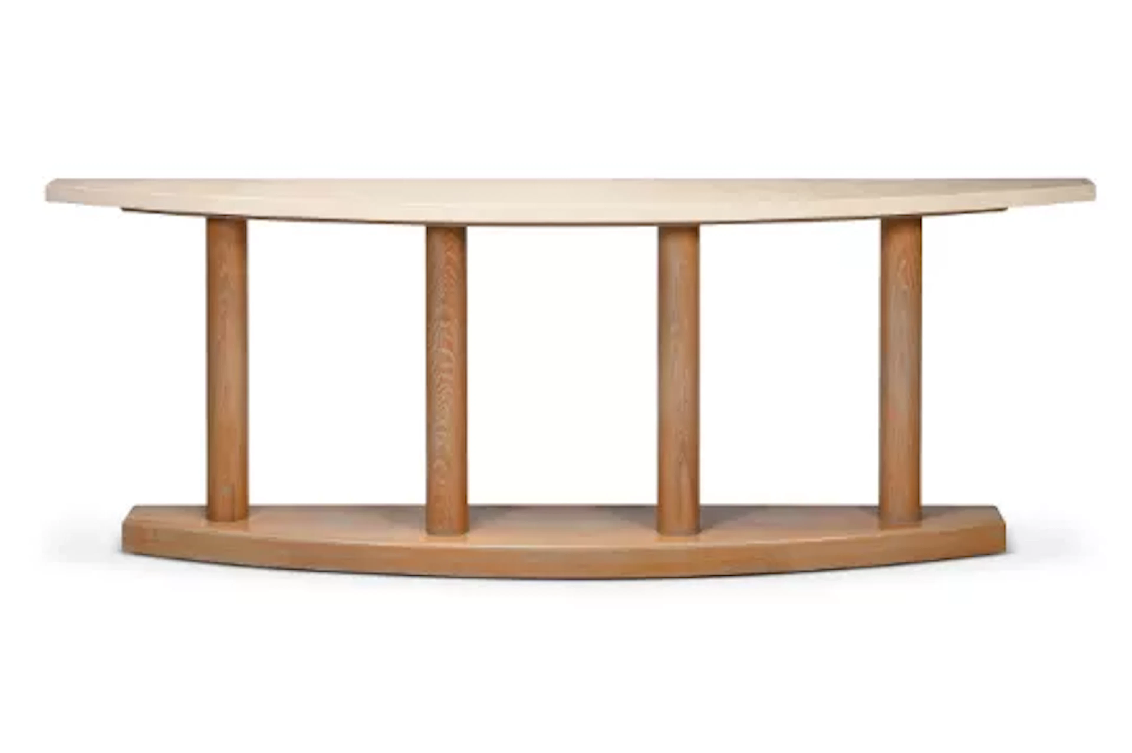 MODERN, DEMI-LUNE CONSOLE TABLE, 21ST CENTURY