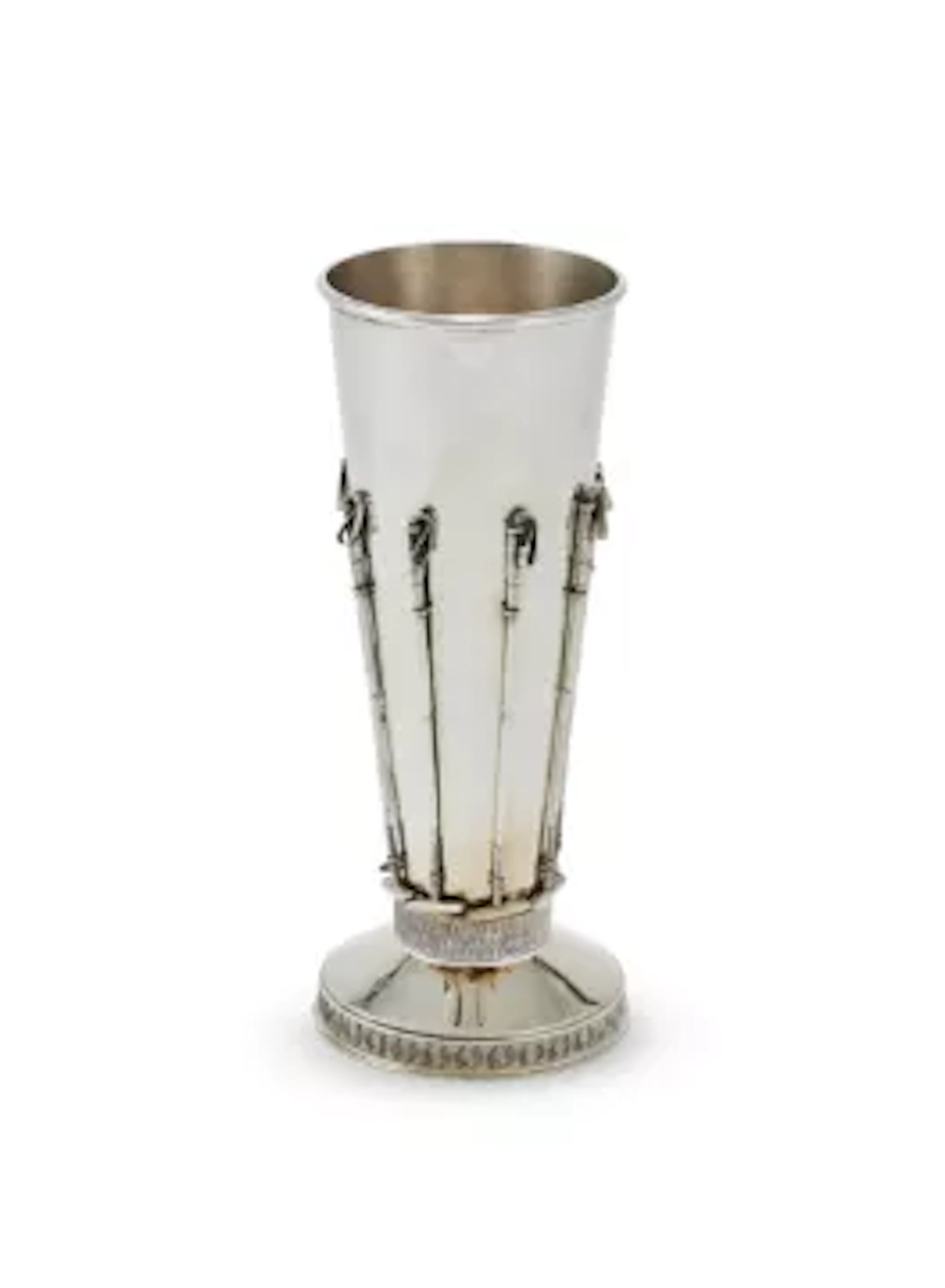 A SILVER TAPERING VASE, ASPREY & CO. LTD., LONDON 1996