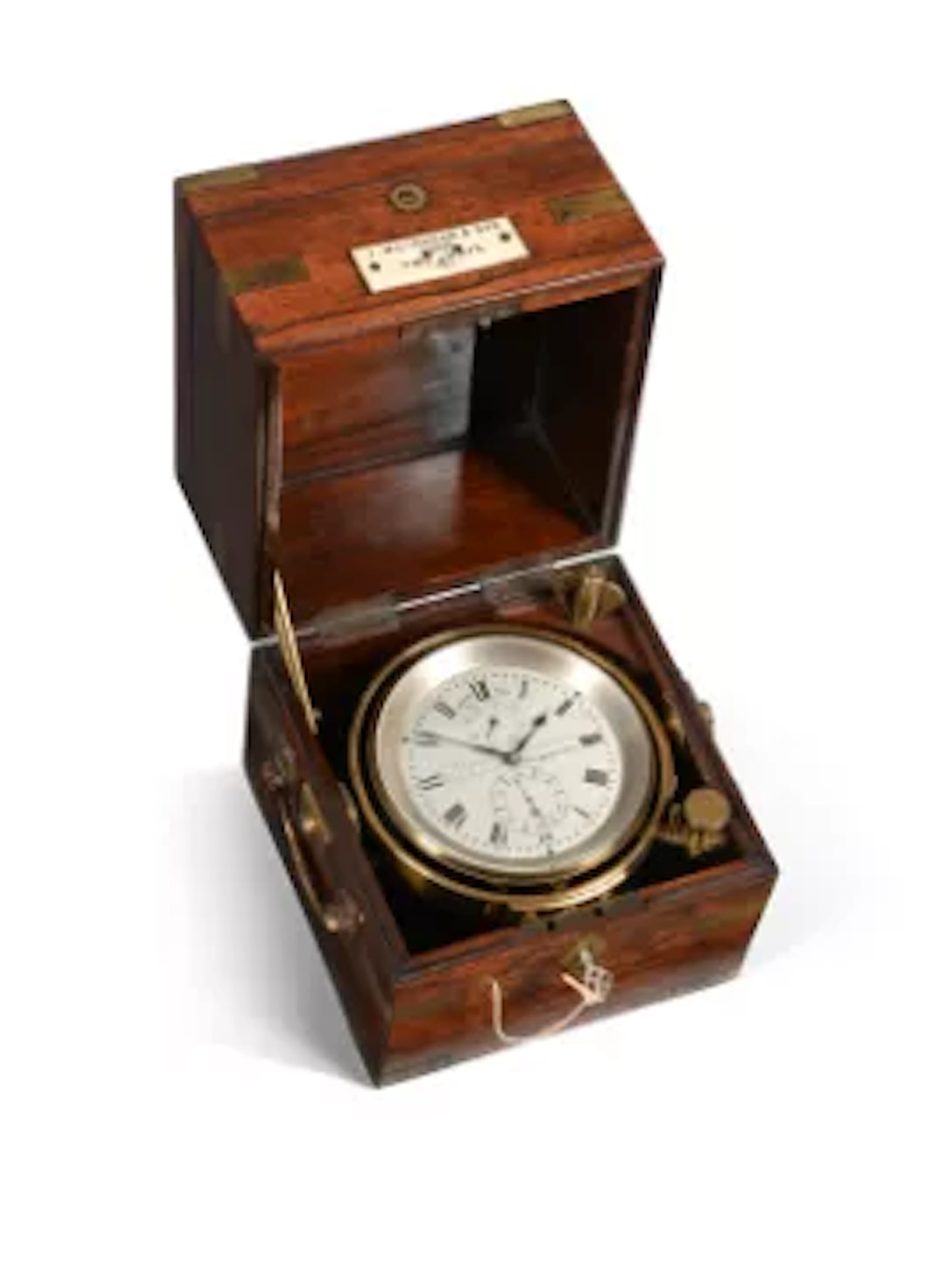 Y A FINE VICTORIAN ROSEWOOD CASED TWO-DAY MARINE CHRONOMETER RATED
