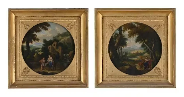 ITALIAN SCHOOL (LATE 17TH CENTURY), THE FLIGHT TO EGYPT; CHRIST APPEARING