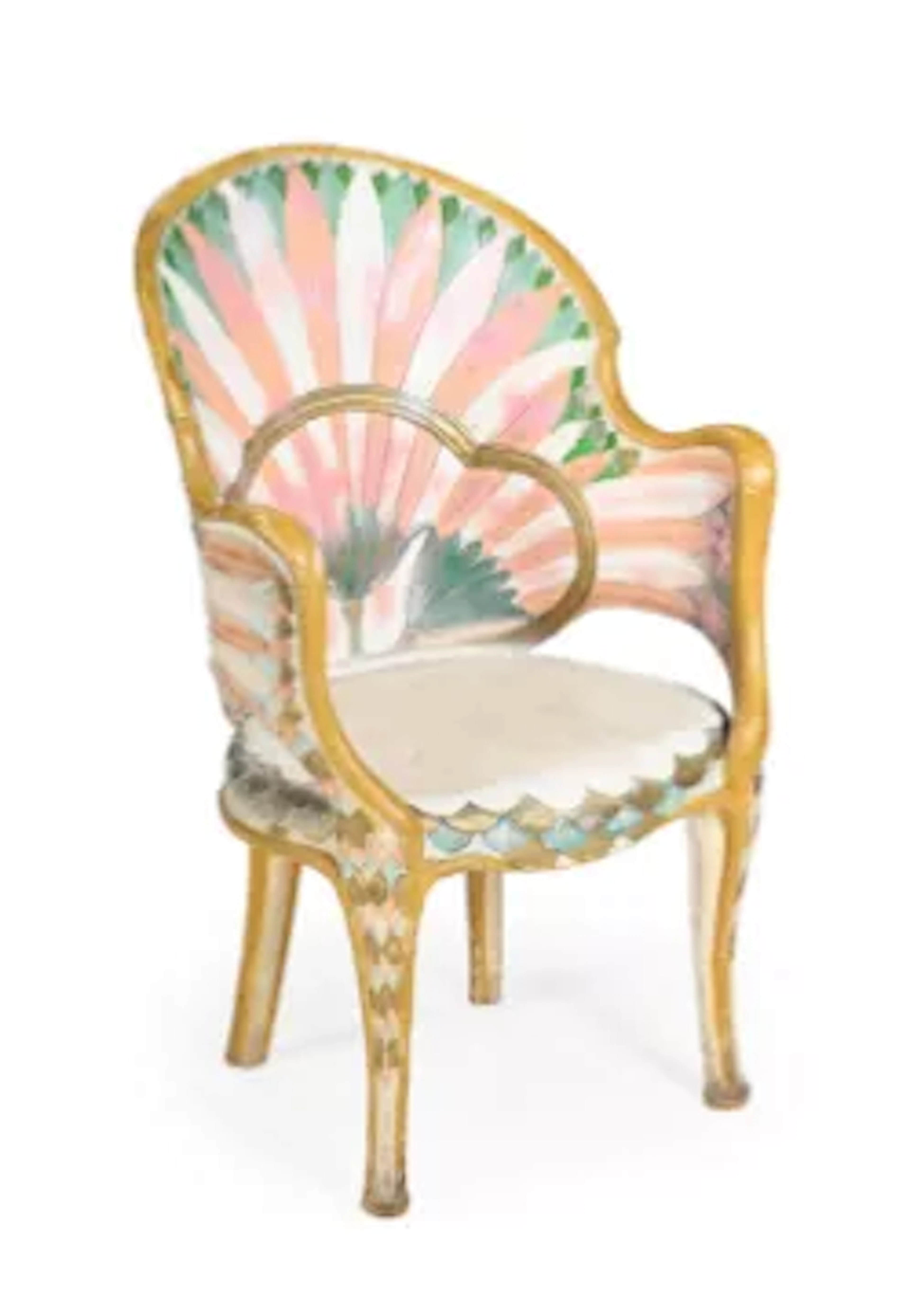 BARTOLOZZI AND MAIOLI (ITALIAN, FD. 1938) ATTRIBUTED, 'SHELL' ARMCHAIR