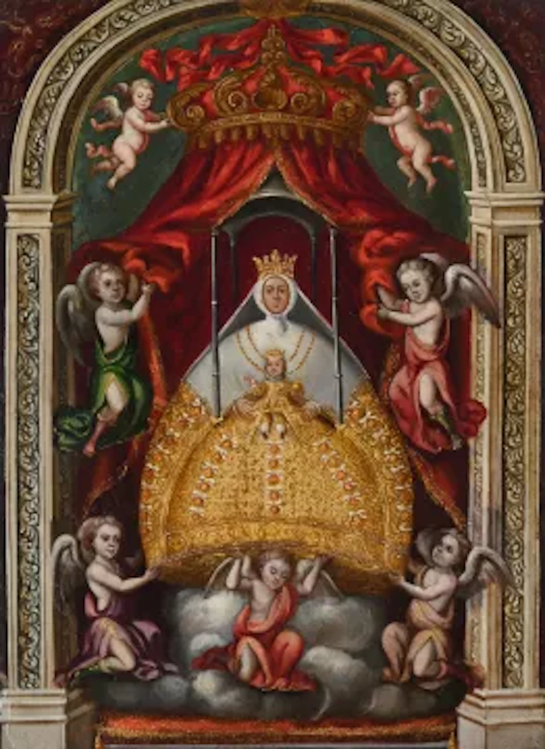 CUZCO SCHOOL (18TH CENTURY), THE MADONNA OF THE QUEENS
