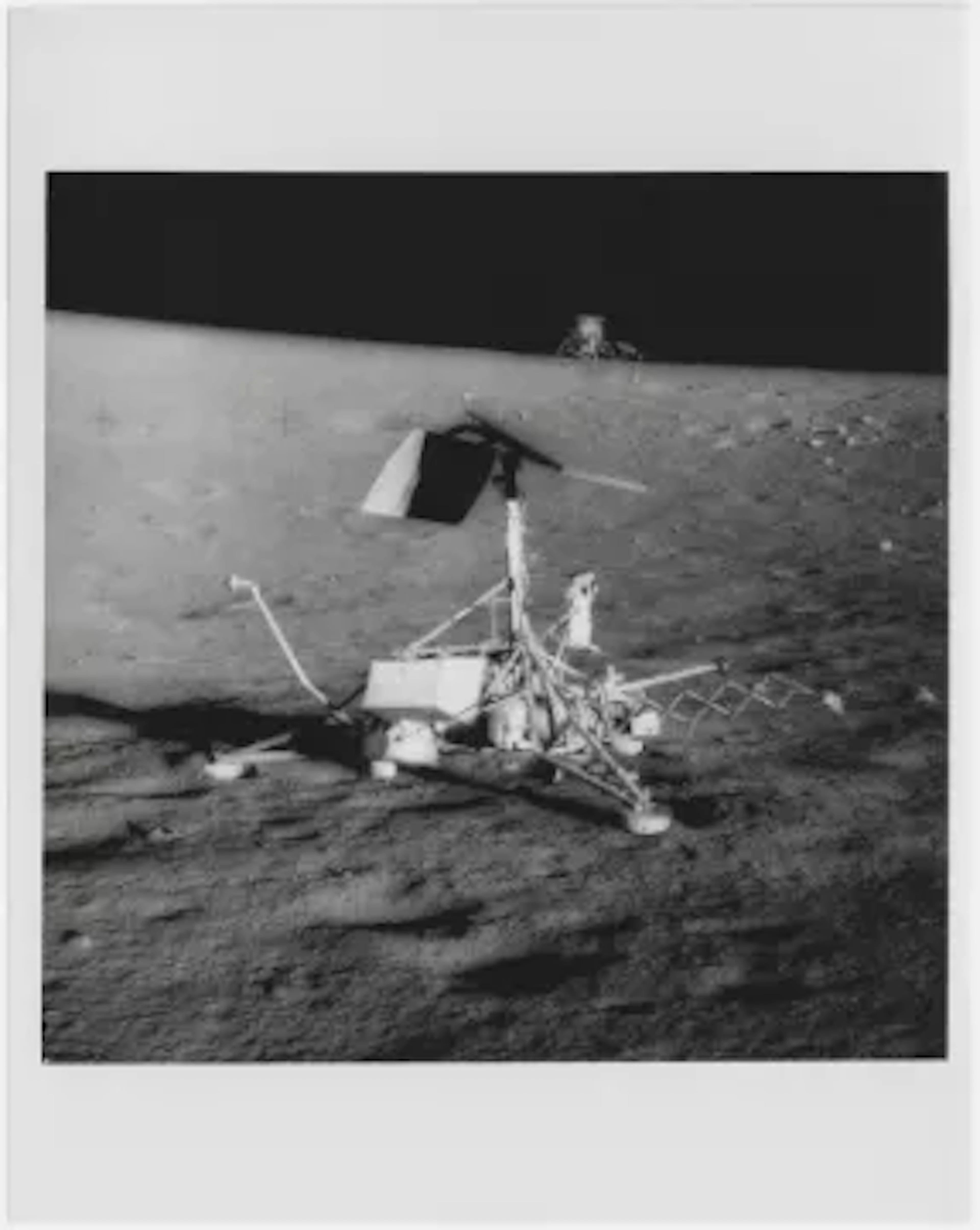 [Apollo 12] ROBOT PROBE SURVEYOR III AND LUNAR MODULE INTREPID ON