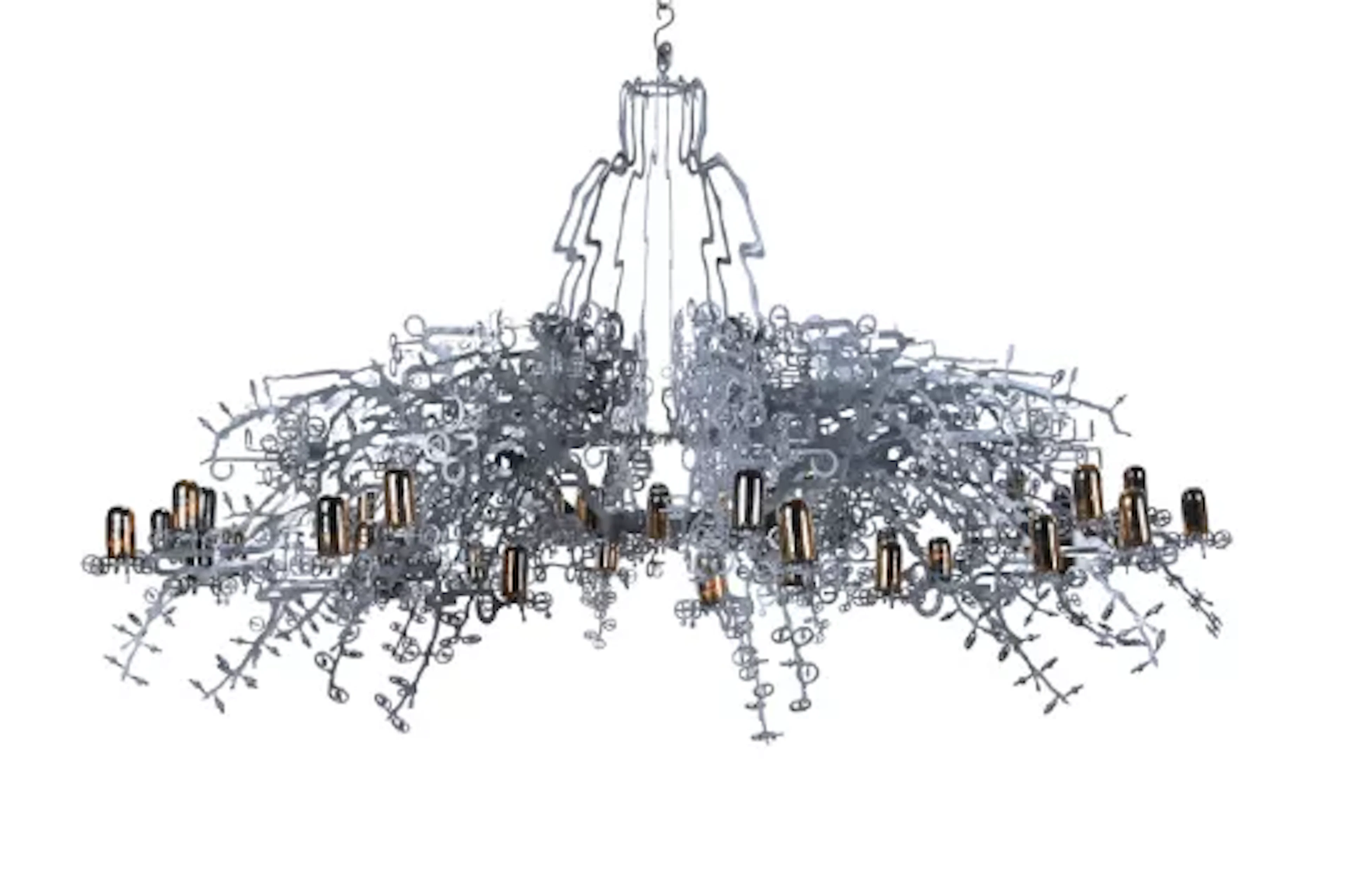 JESSE SMALL (AMERICAN, B.1974), ‘PLAYER 1’ CHANDELIER; DESIGNED 2008